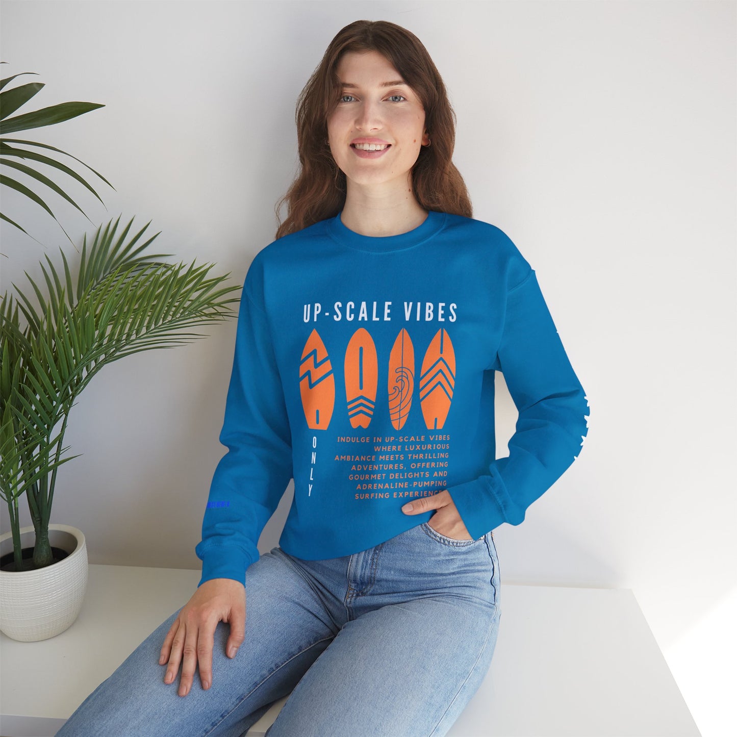 Unisex Heavy Blend™ Crewneck Sweatshirt_ N3+ Series UHBCSS PT2WW009_ Limited Edition Pure Luxury by WesternWaves: