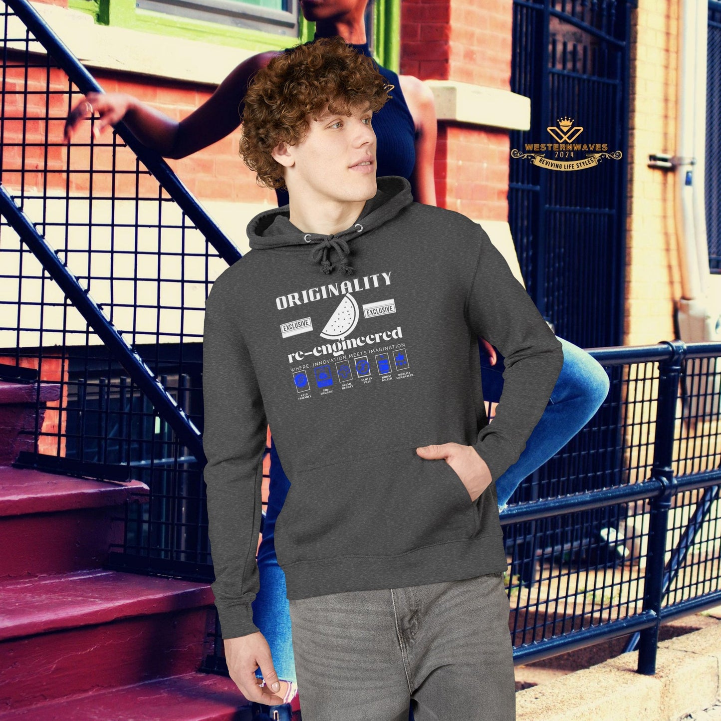 Unisex French Terry hoodie_ N8* Series USFTH PT2WW001_ Limited Edition Everyday Comfort by WesternWaves: