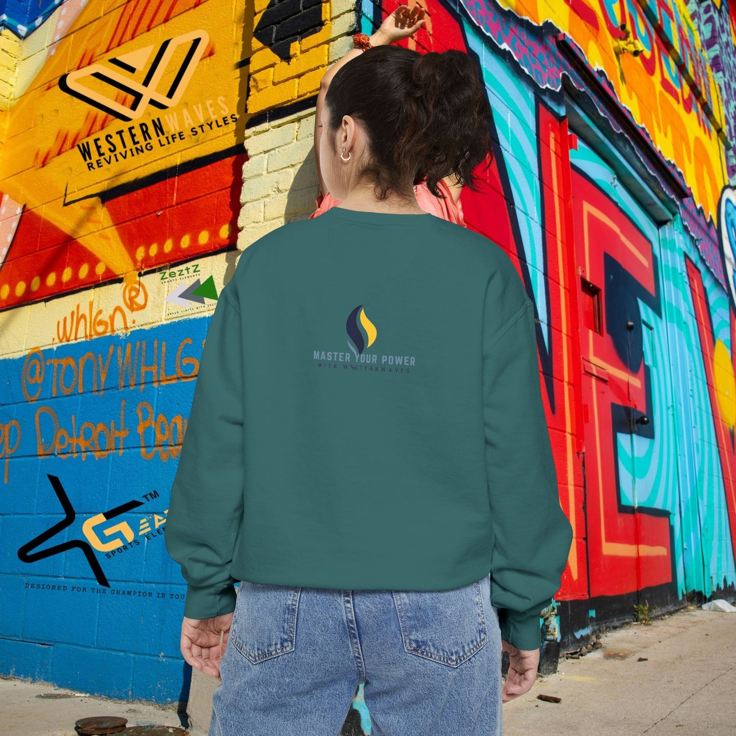 Unisex Garment-Dyed Sweatshirt_ N3+ Series SPW UGDSS PT2WW003_WesternWaves Limited Edition