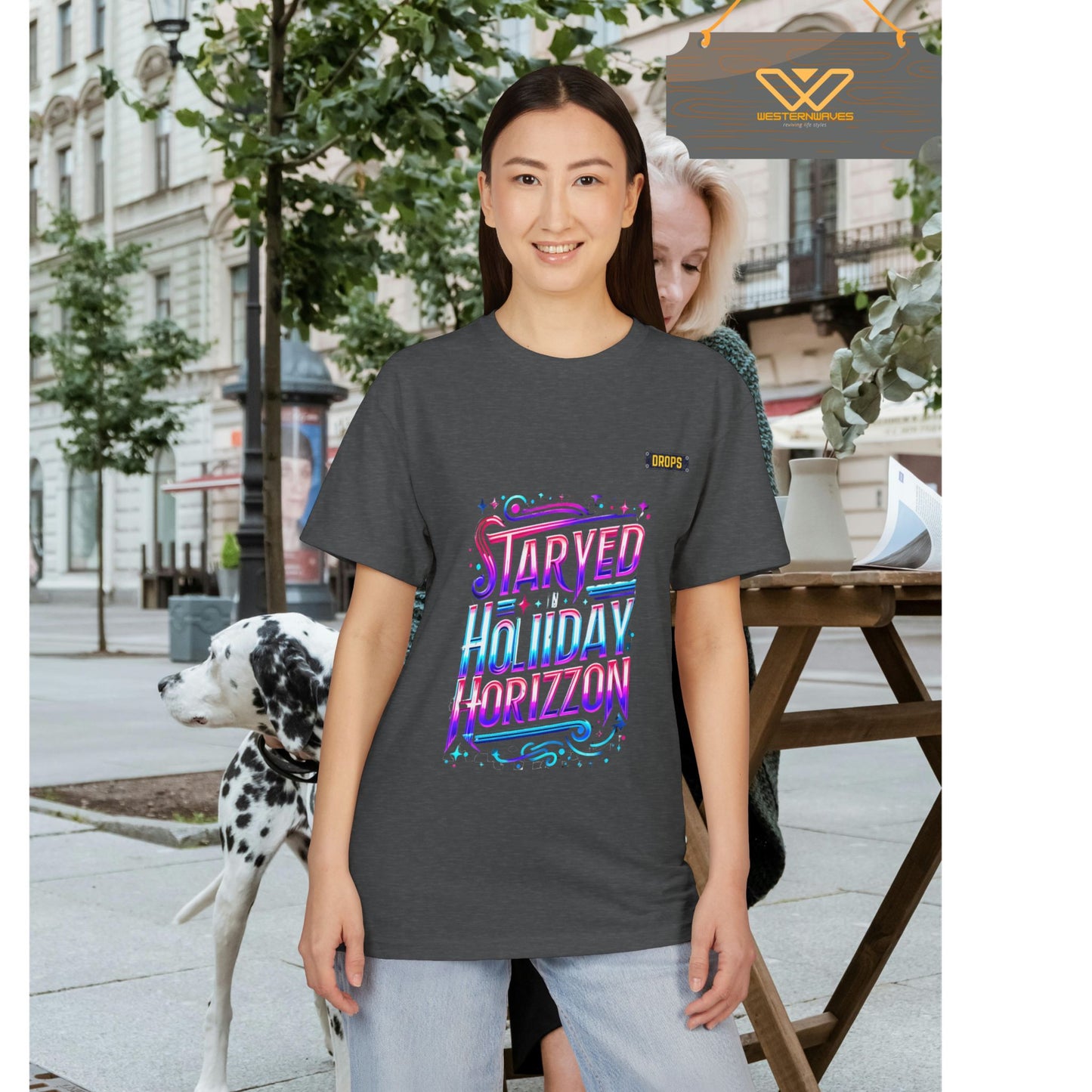 Unisex Sueded T-shirt_ 28 June 2025_ Limited Edition Summer Festivities, by WesternWaves: