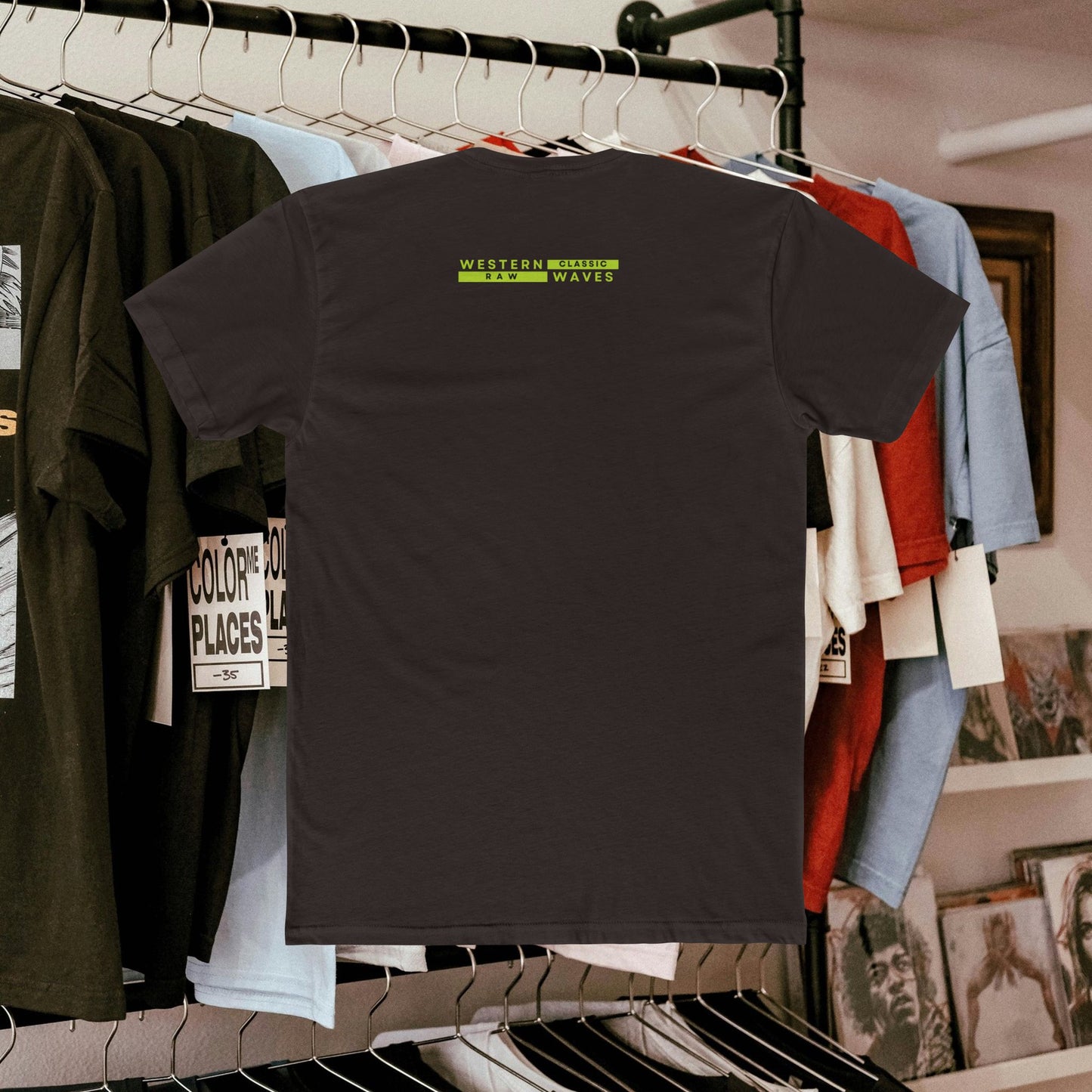 Unisex Cotton Crew Tee_ N3+ Series USCCTEE PT2WW004_ Limited Edition Workout & Everyday Routine Pleasure by WestenWaves: