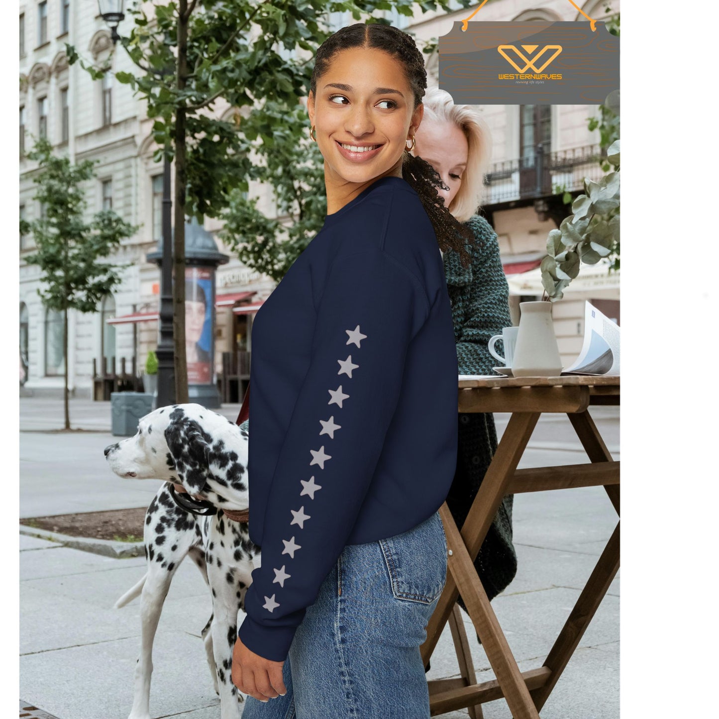 Unisex Heavy Blend™ Crewneck Sweatshirt_ N2+ Series UHBCSS PT2WW037_ Limited Edition Pure Luxury By WesternWaves: