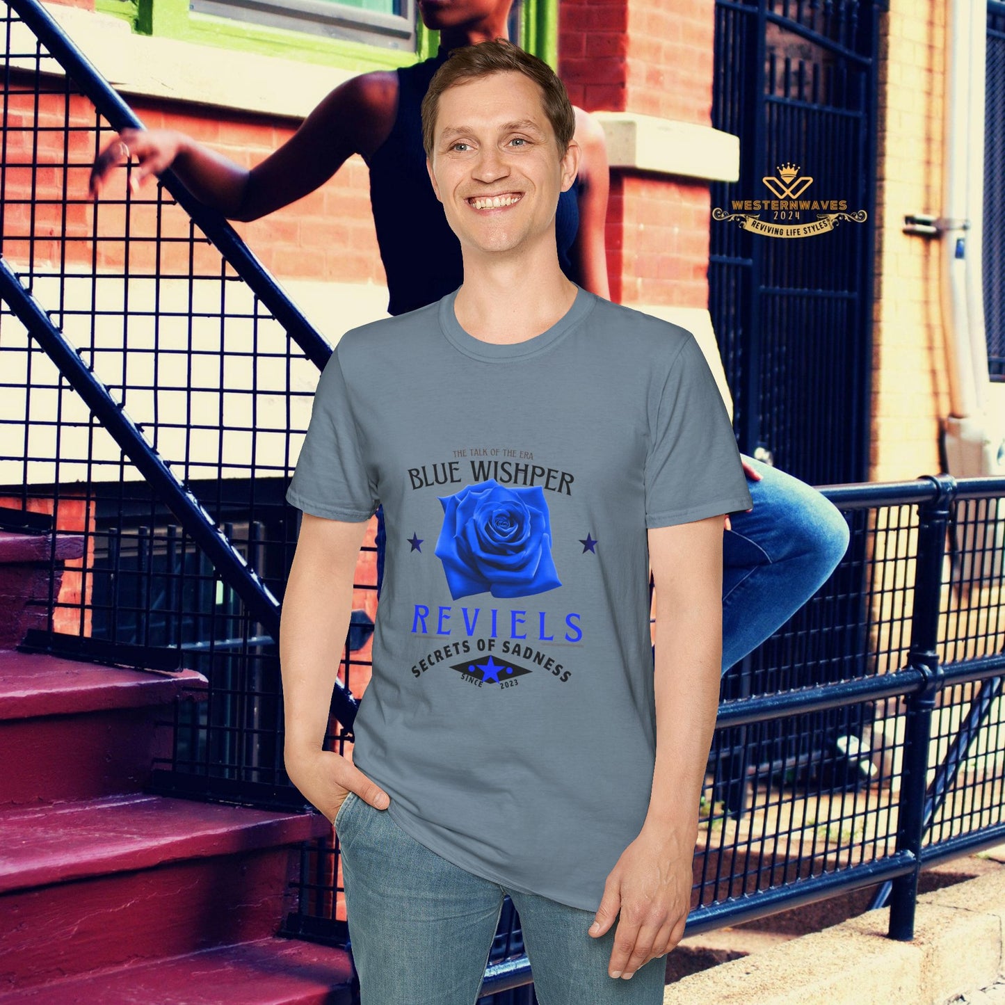 Unisex Softstyle T-Shirt_ N3+ Series USSTS FT2WW005_ Limited Edition Redefines & Relaxation by WesternWaves: