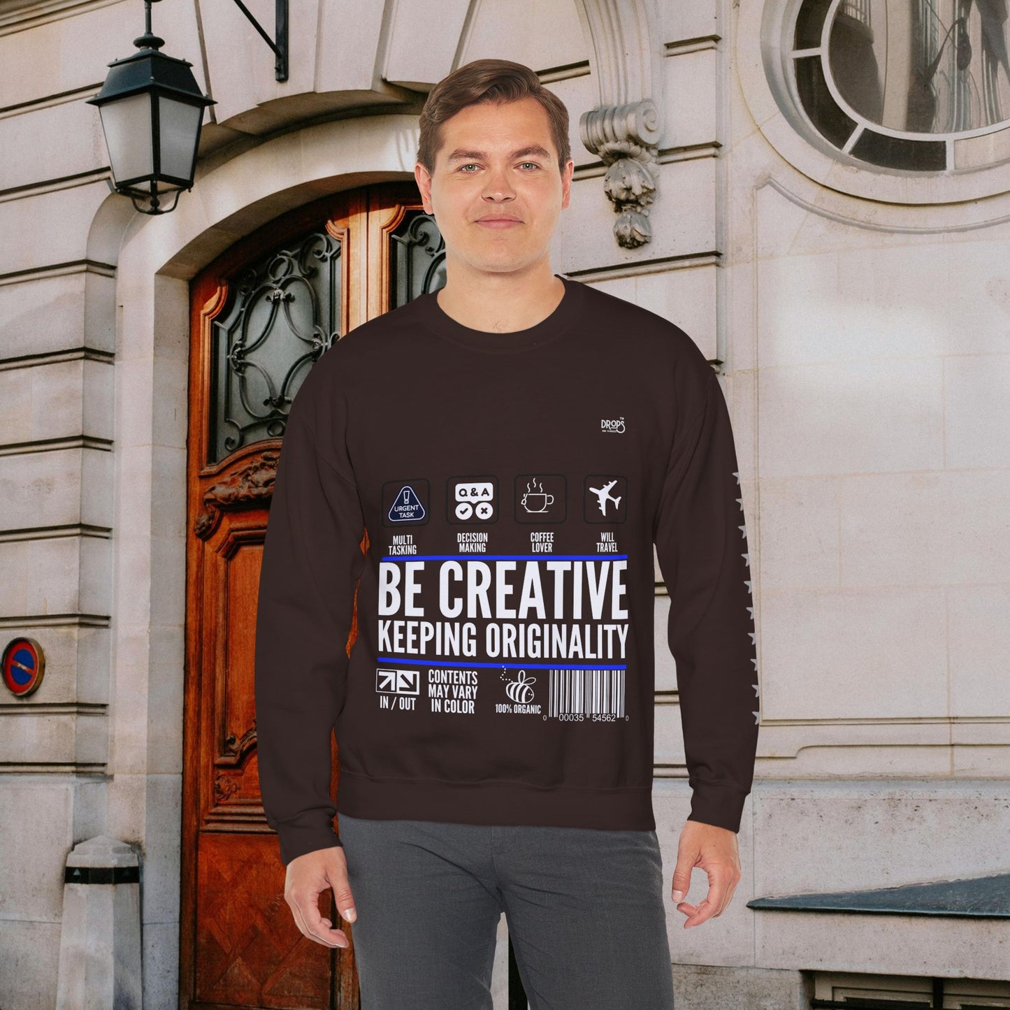 Unisex Heavy Blend™ Crewneck Sweatshirt_ N2 Sports Series UHBCSS PT2WW004_ Limited Edition 'DROPS' Brand Sweatshirt by WesternWaves: