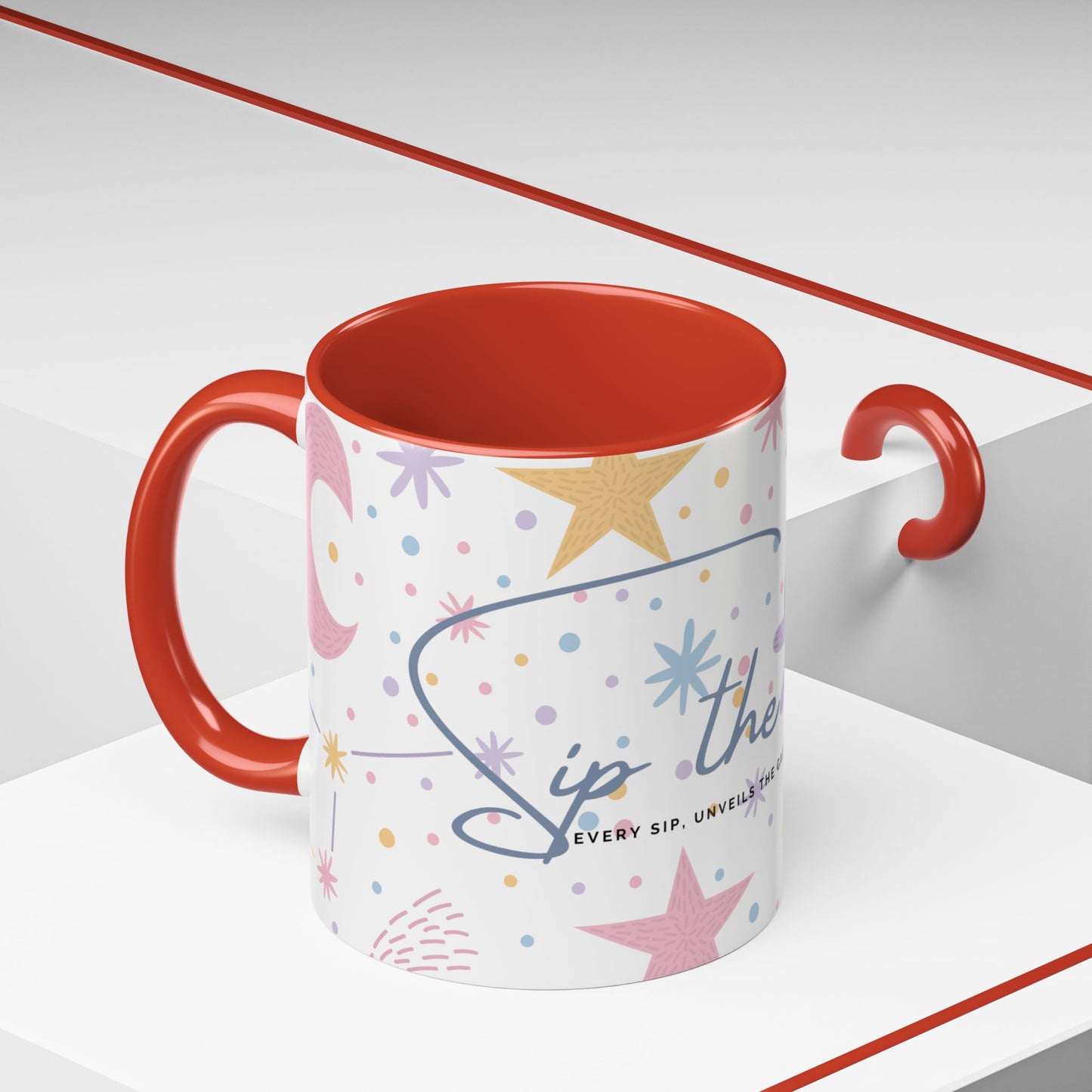 Accent Coffee Mug (11, 15oz) _ N3+ Series ACMUG PT2WW007_ Limited Edition Blend Style & Functionality by WesternWaves: