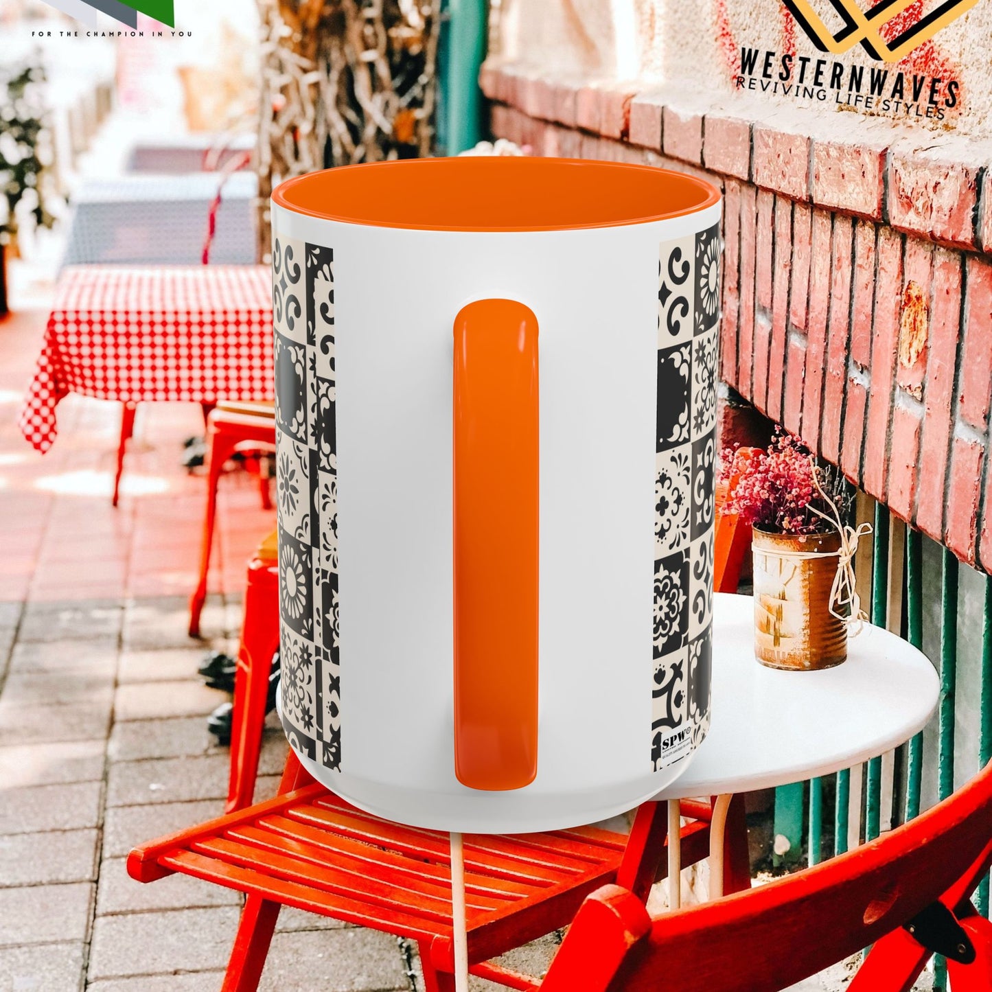 Accent Coffee Mug (11, 15oz)_ N+ Series ACMUG PT2WW004_ Limited Edition Mug by WesternWaves