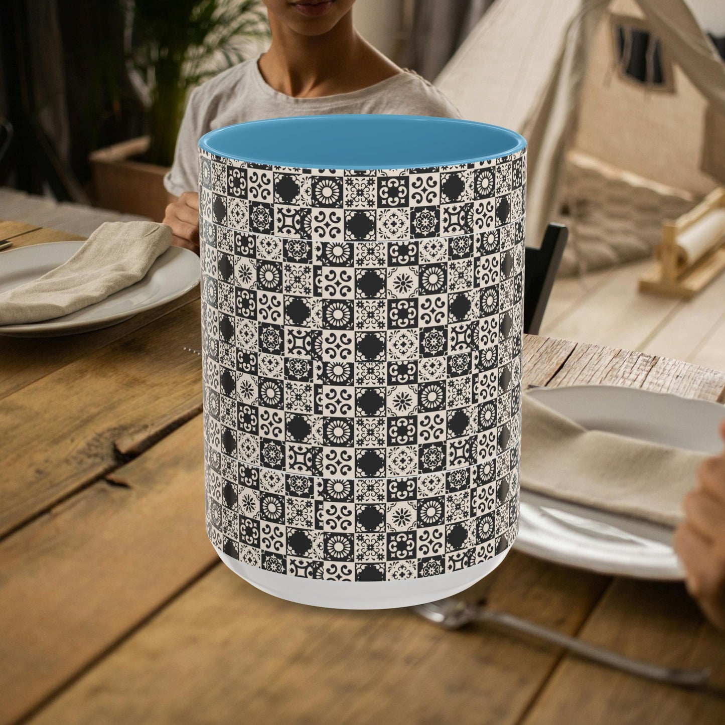 11oz Accent Mug_ N2 Series 11OZACM PT2WW001_ Limited Edition Perfect Blend of Style by WesternWaves:
