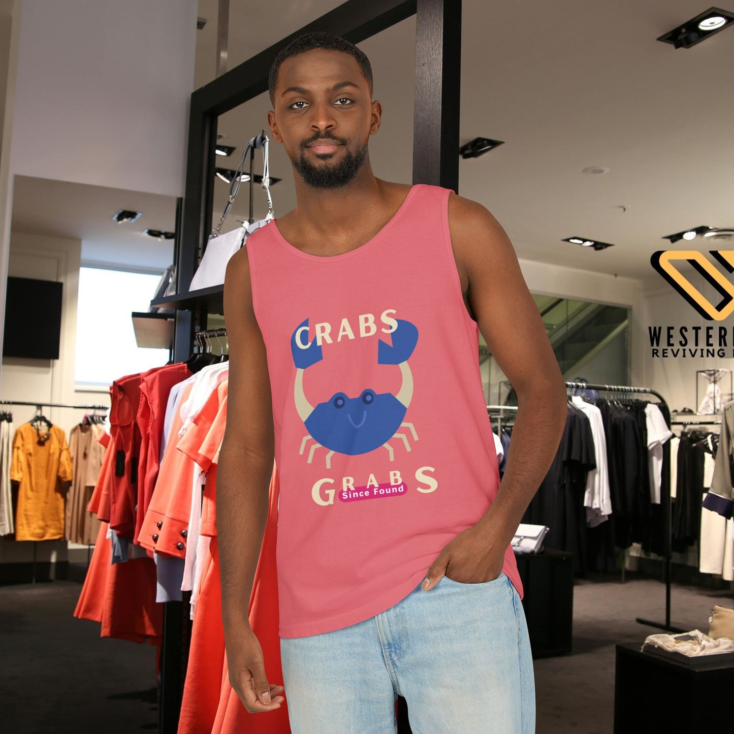 Unisex Garment-Dyed Tank Top_ N2+ Series USGDTT PT2WW013_ Limited Edition Comfort & Style by WesternWaves: