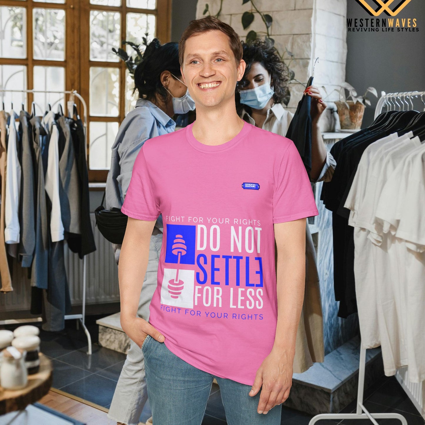 Unisex Softstyle T-Shirt_ N2 Series SPW USSTS FT2WW009_ Redefine Relaxation Limited Edition by WesternWaves: