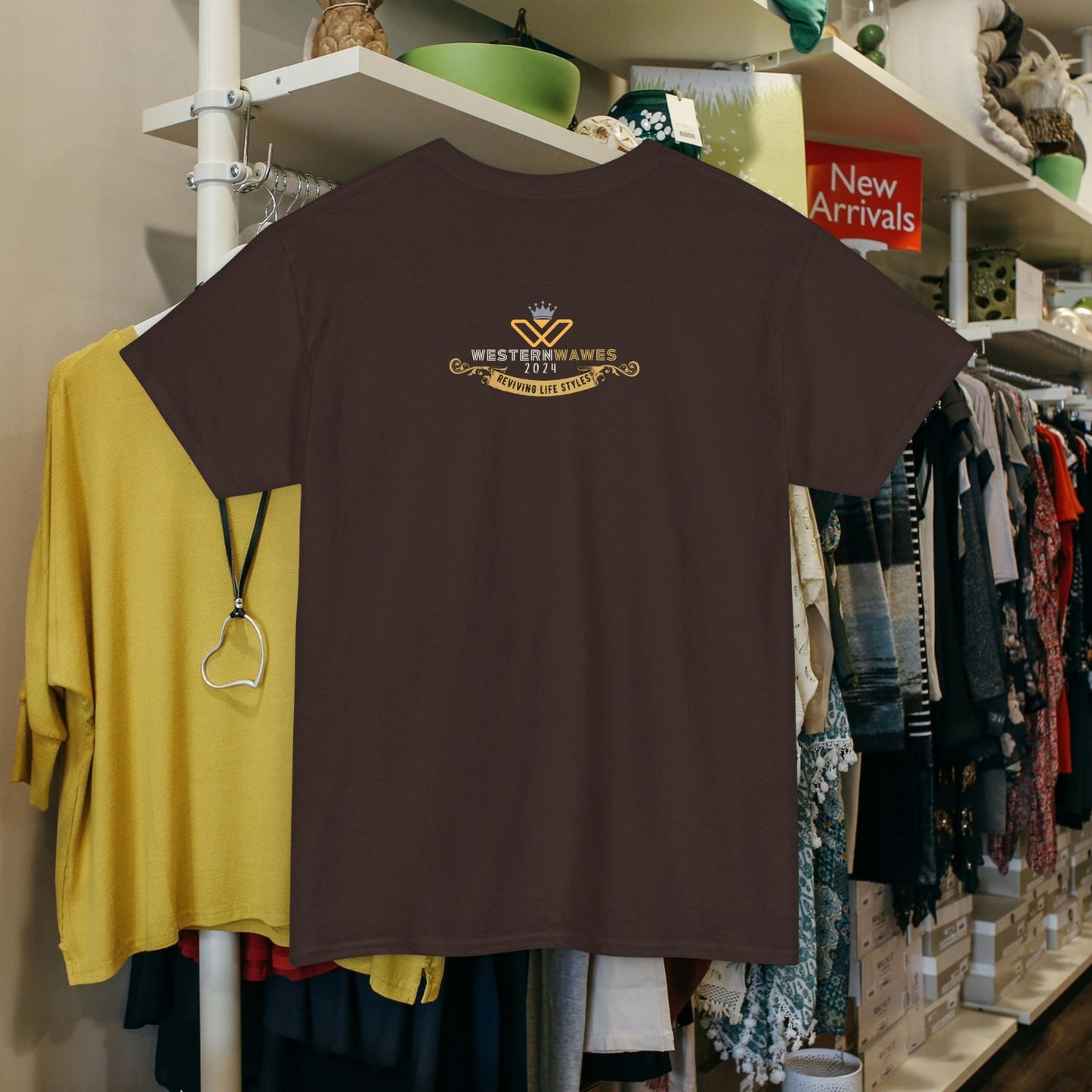 Unisex Heavy Cotton Tee_ Crafted from premium 100% cotton_ N+ Series UHCT PT2WW005_ Limited Edition by WesternWaves: