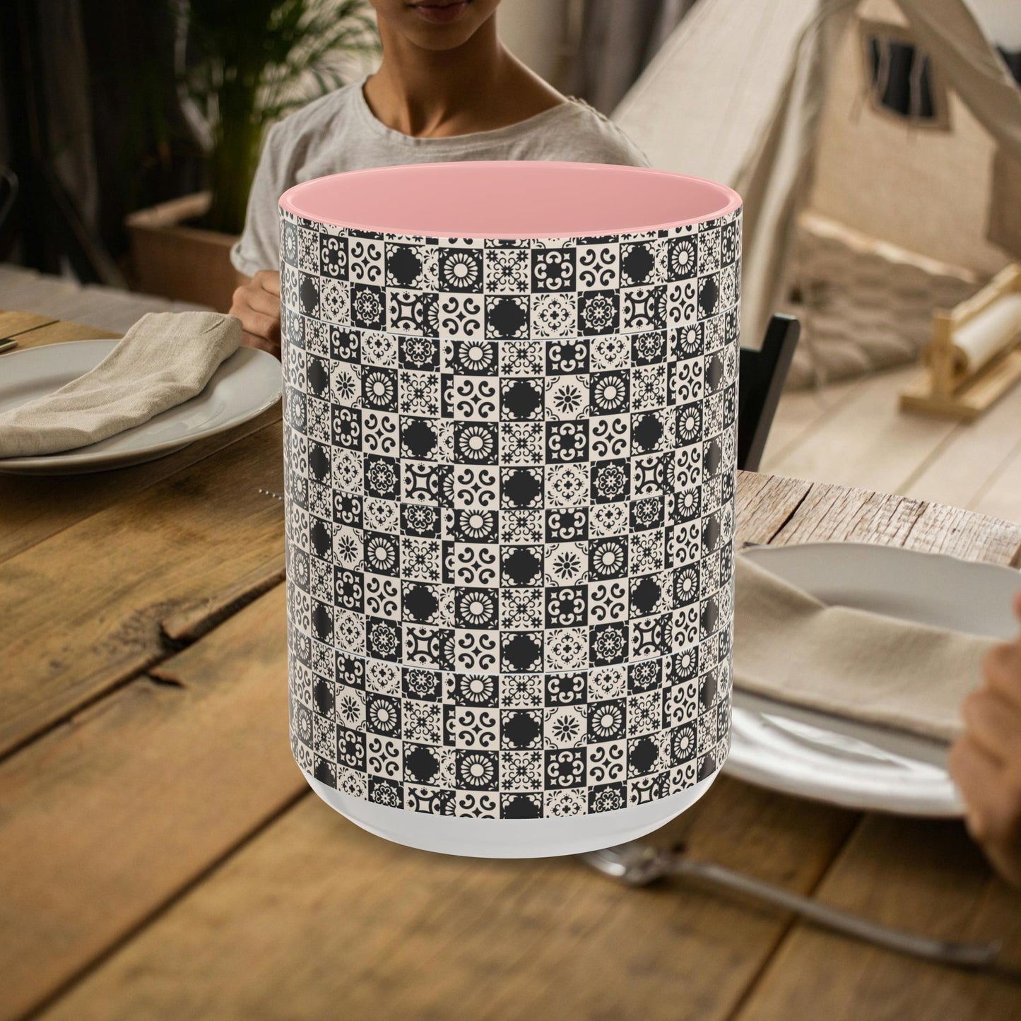 11oz Accent Mug_ N2 Series 11OZACM PT2WW001_ Limited Edition Perfect Blend of Style by WesternWaves: