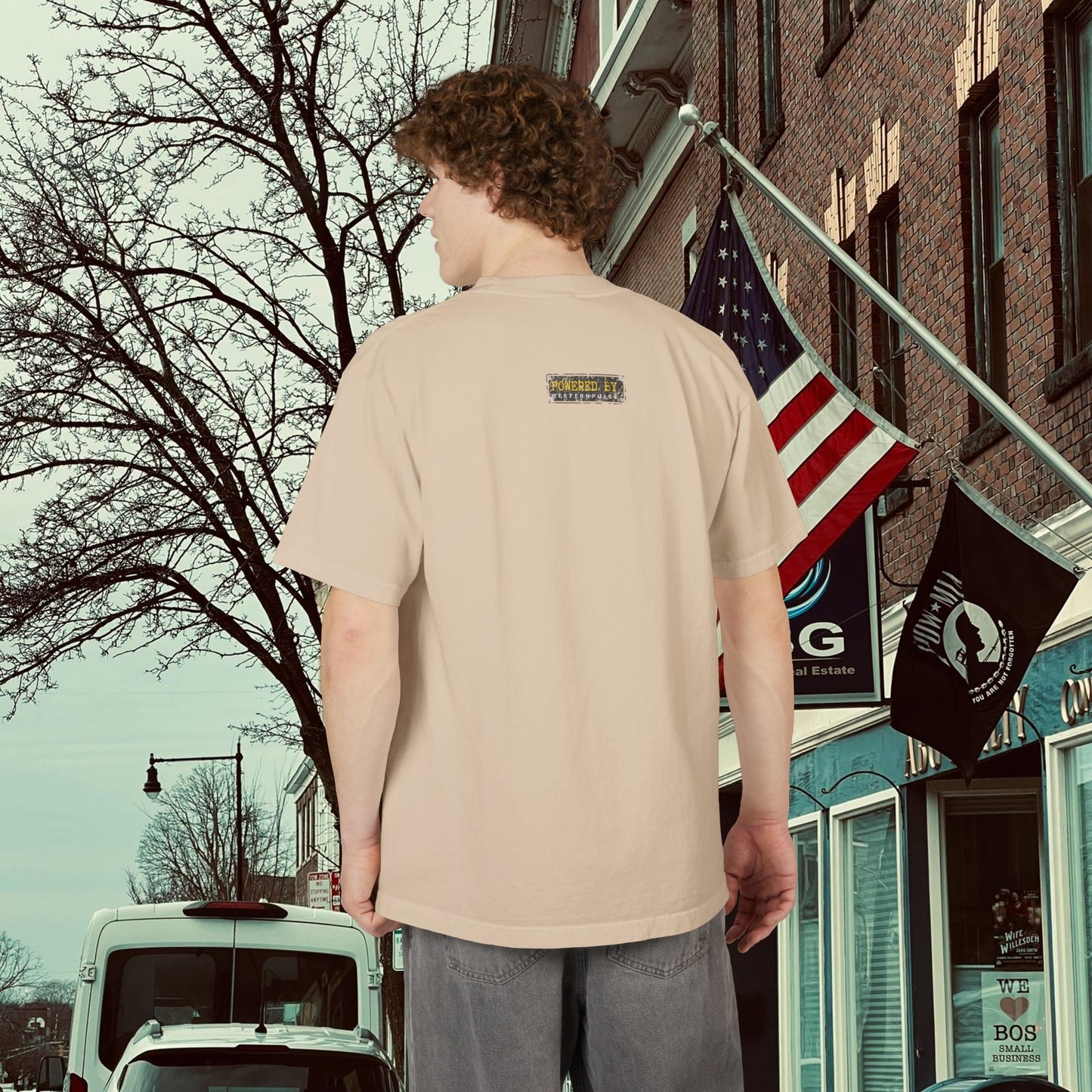 Unisex Garment-Dyed Drop-Shoulder T-Shirt_ 06 jULY 2025_ Limited Edition Tee for Outdoor Fun by WesternPulse:
