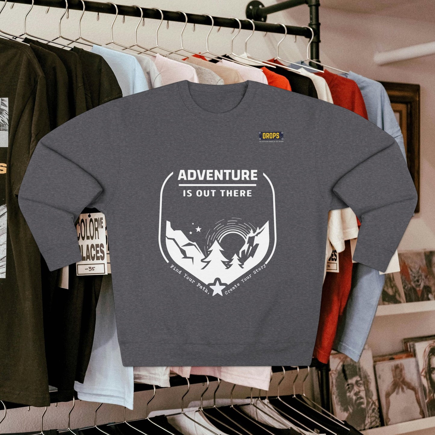 Unisex Crewneck Sweatshirt_ 04 July 2025_ Limited Edition Outdoor Gift for Adventure Lovers by WesternWaves: