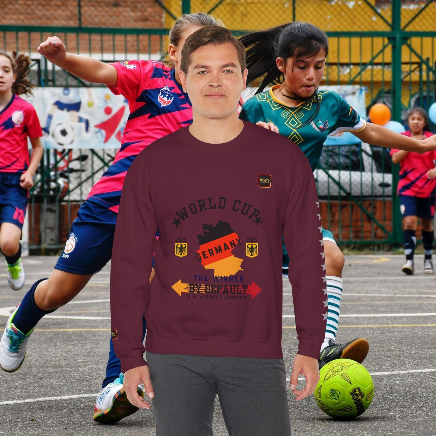 Unisex Sweatshirt_ N7+ Series USSS PT2WW001_ Germany The Winner by Default_ Limited Edition by WesternWaves: