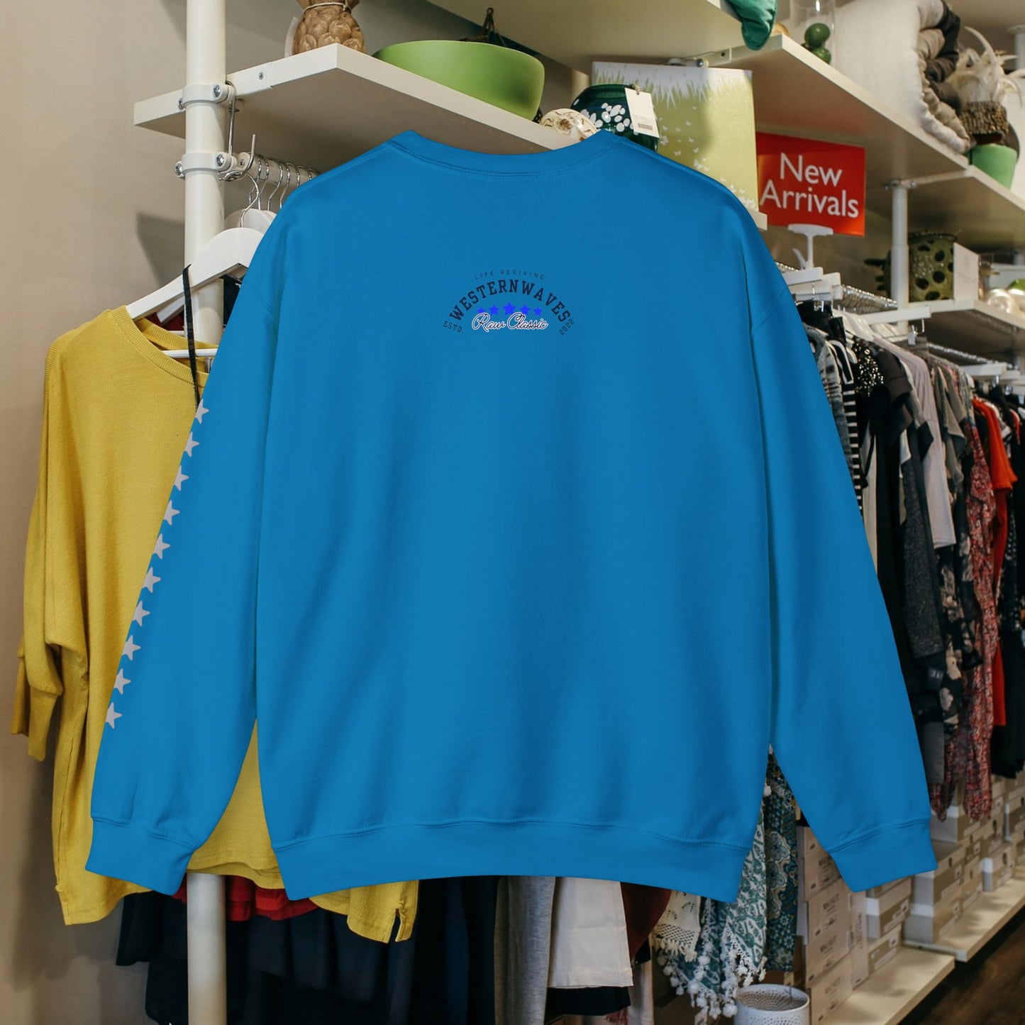 Unisex Heavy Blend™ Crewneck Sweatshirt_ N2 Sports Series UHBCSS PT2WW004_ Limited Edition 'DROPS' Brand Sweatshirt by WesternWaves: