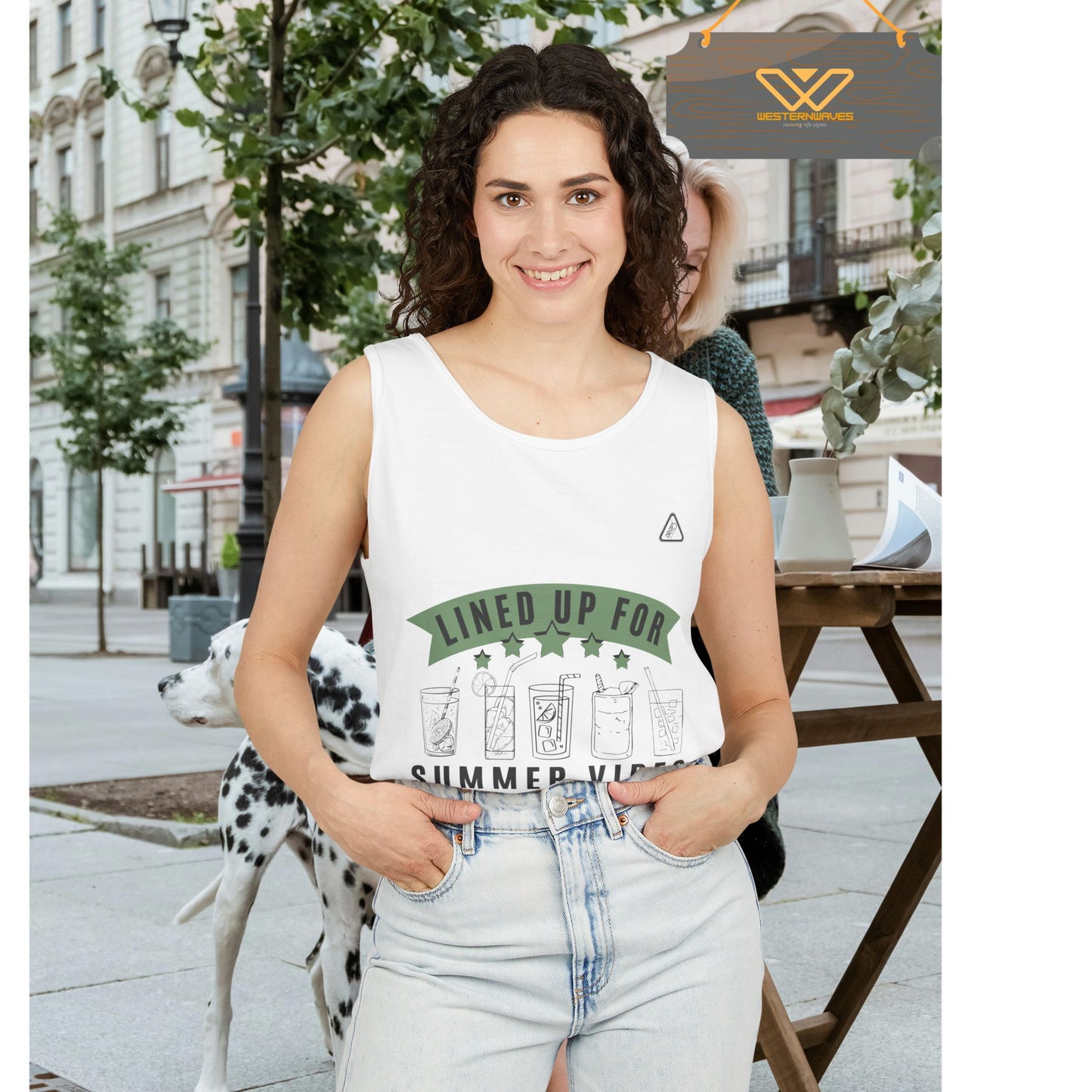 Unisex Garment-Dyed Tank Top_ Series N7* USDYEDTTOPS PT2WW001_ Limited Edition by WesternWaves: