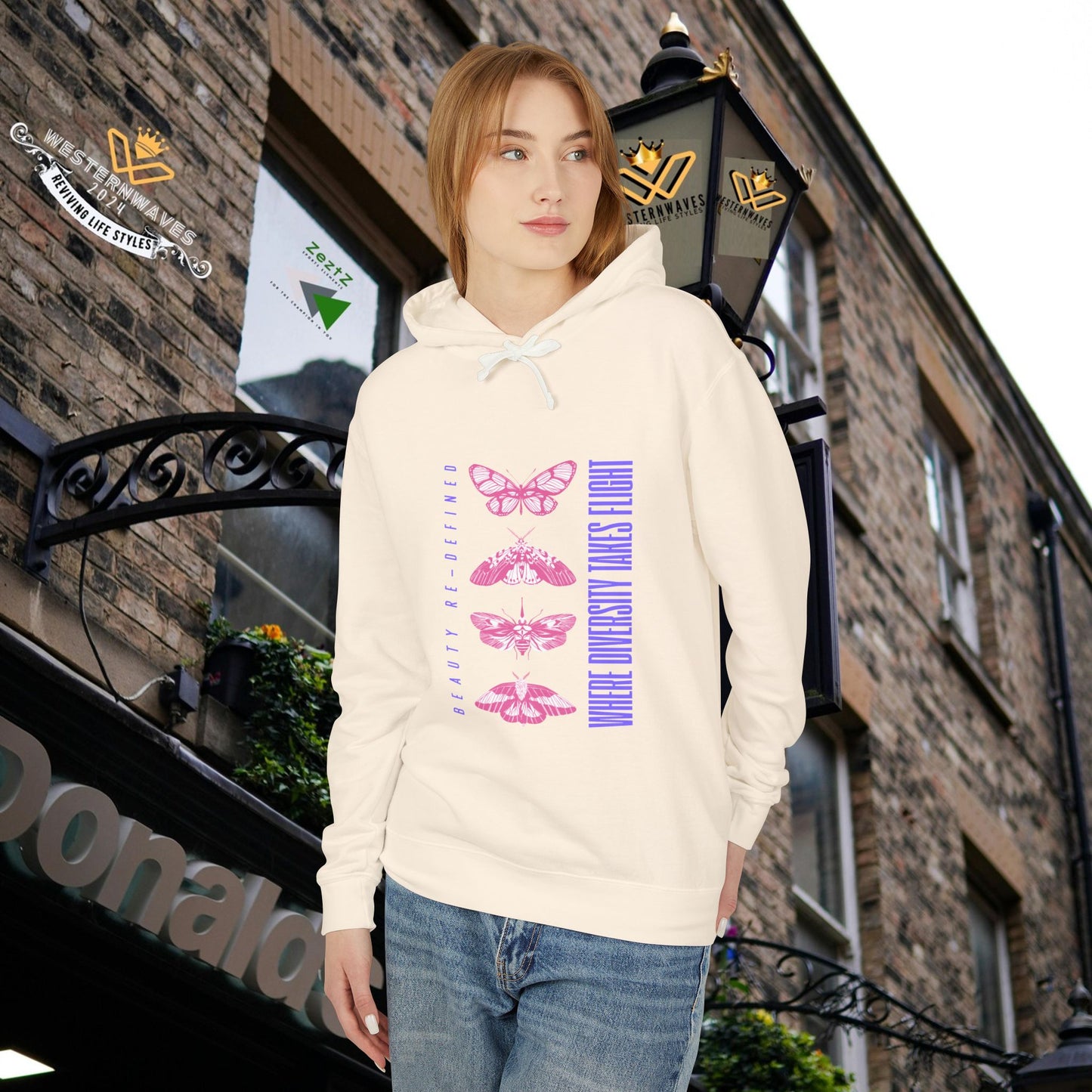 Unisex Lightweight Hooded Sweatshirt – N3+ Series USLWHSS PT2WW012_ Limited Edition Crafted Comfort by WesternWaves: