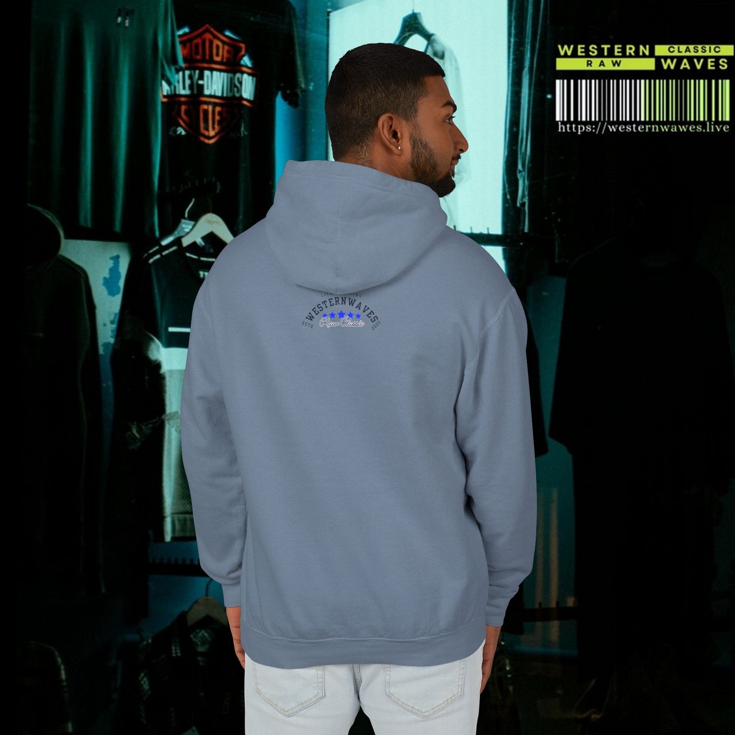 Unisex Lightweight Hooded Sweatshirt – N2* Series USLWHSS PT2WW027_ Limited Edition Crafted Comfort by WesternWaves: