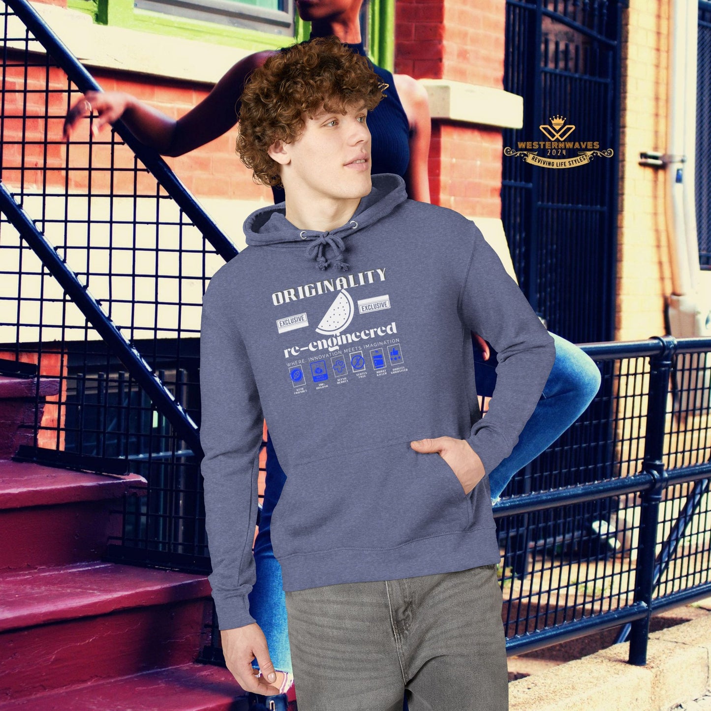 Unisex French Terry hoodie_ N8* Series USFTH PT2WW001_ Limited Edition Everyday Comfort by WesternWaves: