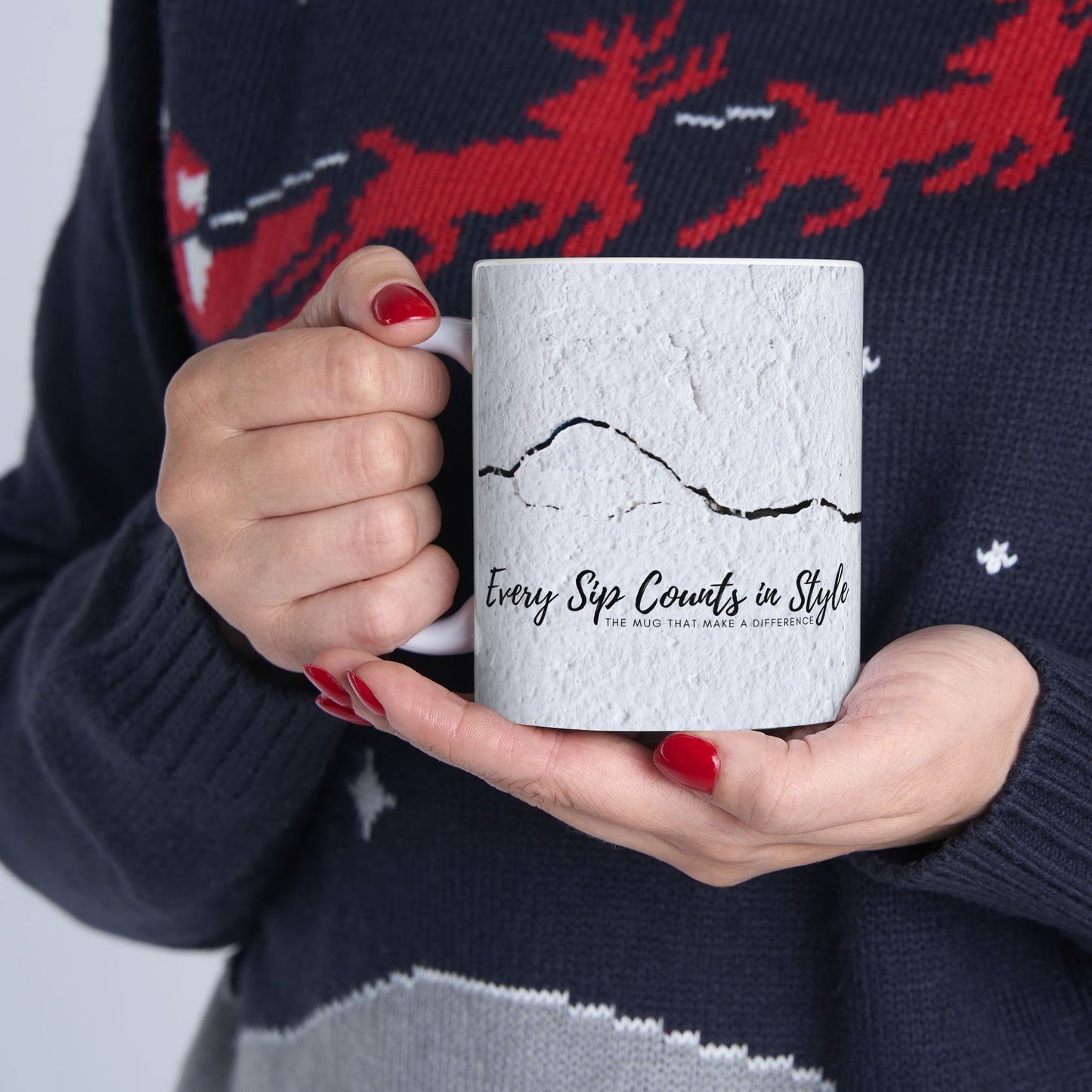 Ceramic Mug (11oz, 15oz)_ N2 Series CM11, 15OZ PT2WW001_ Limited Edition Ceramic Masterpiece by WesternWaves: