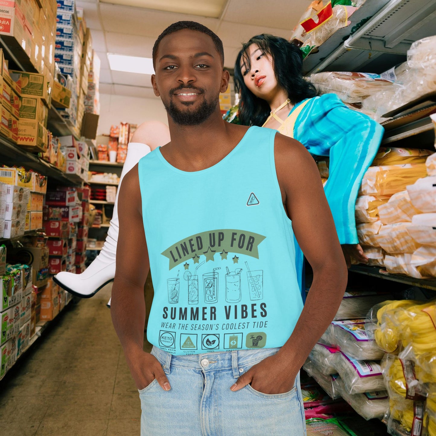Unisex Garment-Dyed Tank Top_ Series N7* USDYEDTTOPS PT2WW001_ Limited Edition by WesternWaves: