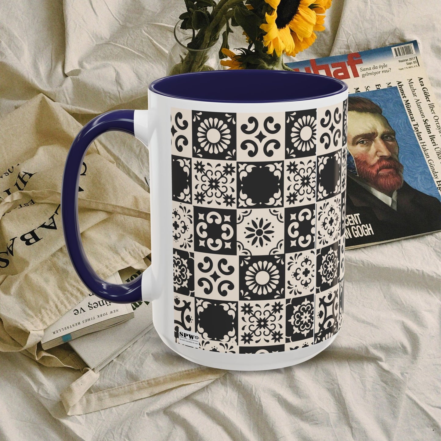 Accent Coffee Mug (11, 15oz)_ N+ Series ACMUG PT2WW004_ Limited Edition Mug by WesternWaves