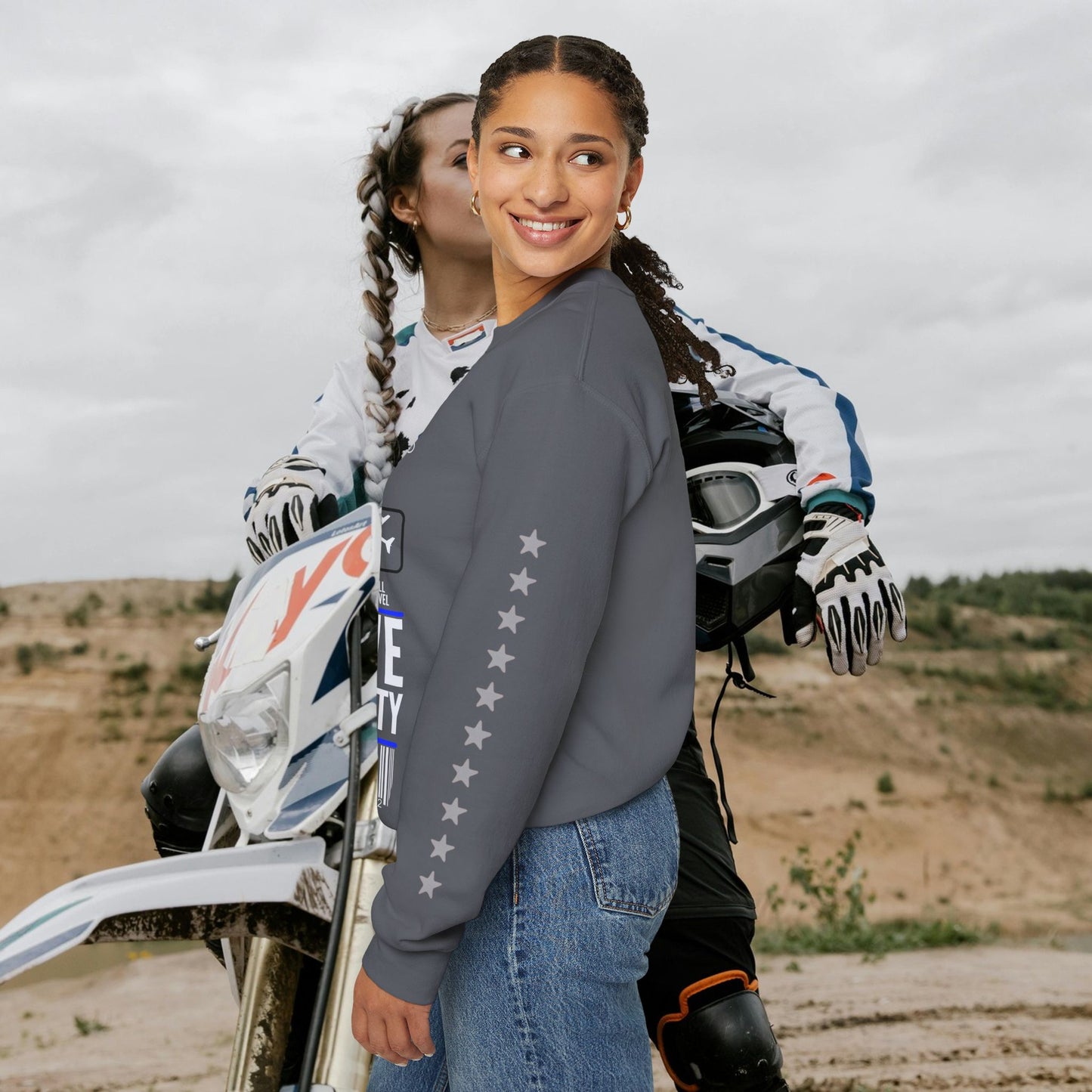 Unisex Heavy Blend™ Crewneck Sweatshirt_ N2 Sports Series UHBCSS PT2WW004_ Limited Edition 'DROPS' Brand Sweatshirt by WesternWaves: