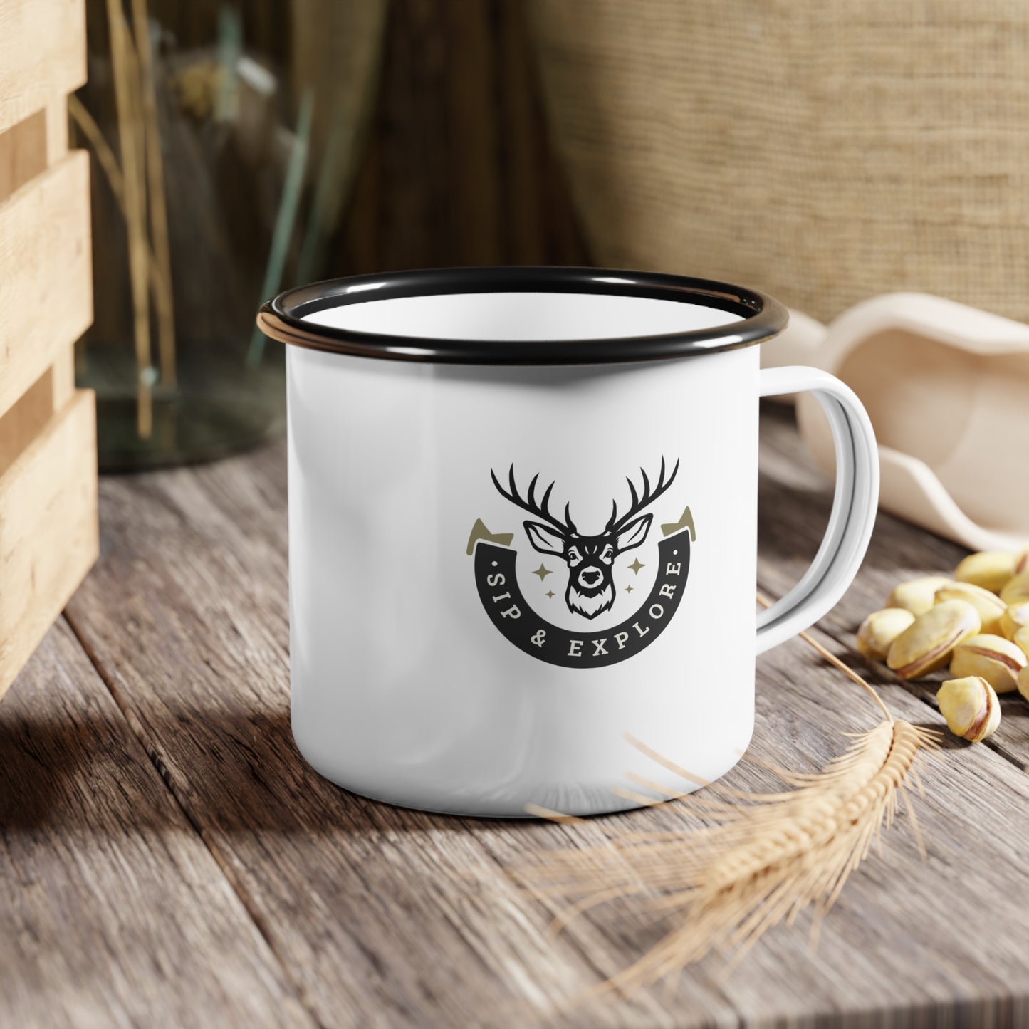 Enamel Camp Cup - N3 Series ECC PT2WW003_ Wilderness Wanderer Limited Edition by WesternWaves