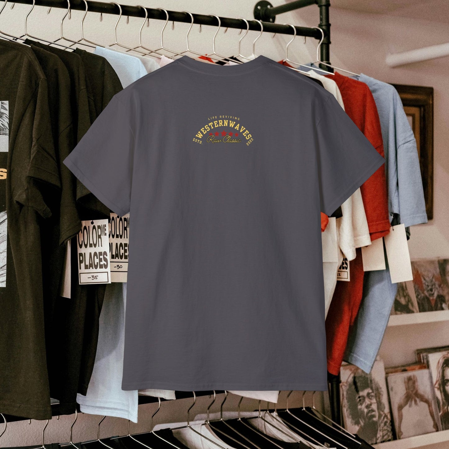 Unisex Ultra Cotton Tee_ Classic Comfort Unleashed_ N2+ Series USUCTEE PT2WW005_ Limited Edition Maximum Comfort & Style by WesternWaves: