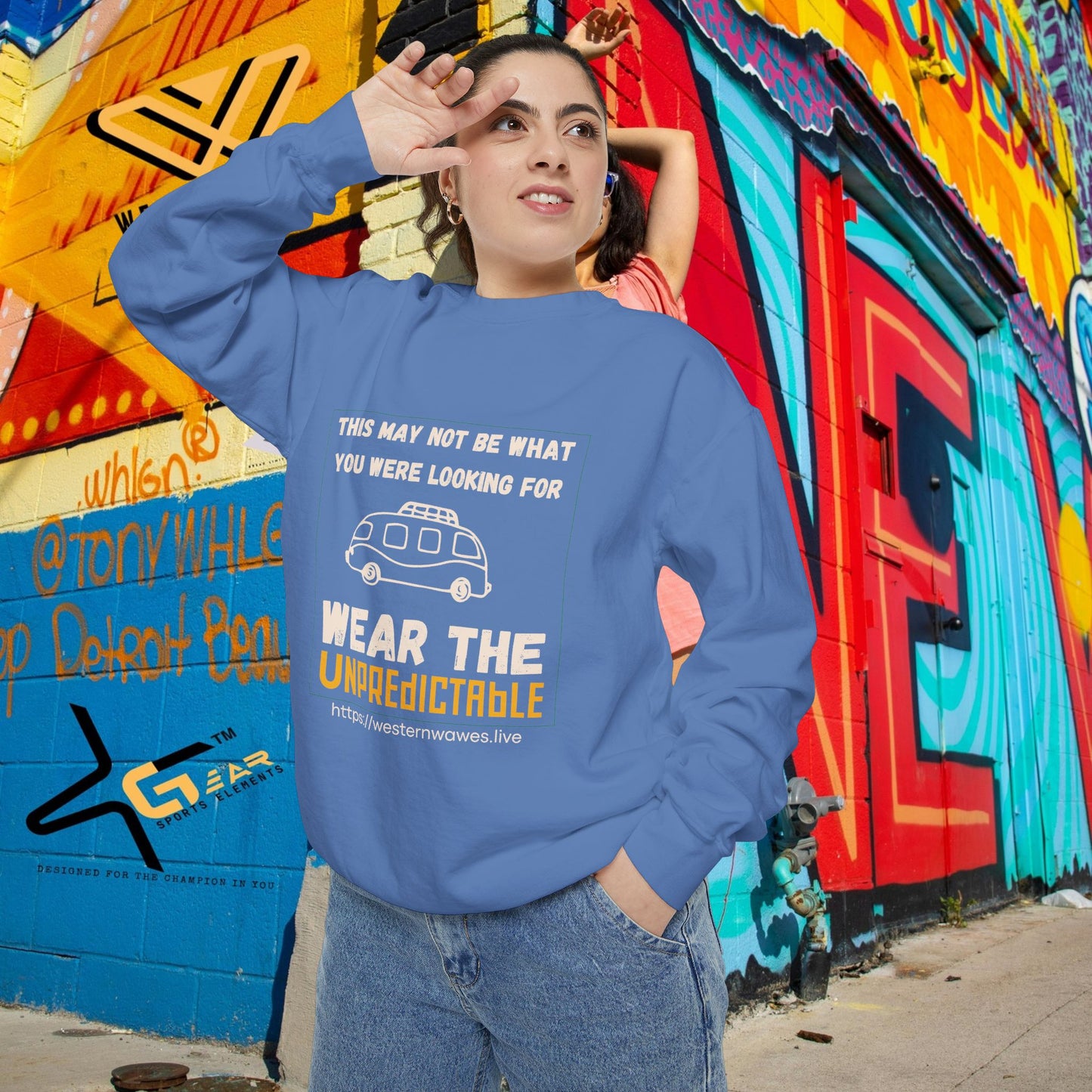 Unisex Garment-Dyed Sweatshirt_ N3+ Series UGDSS PT2WW004_ WesternWaves Limited Edition: