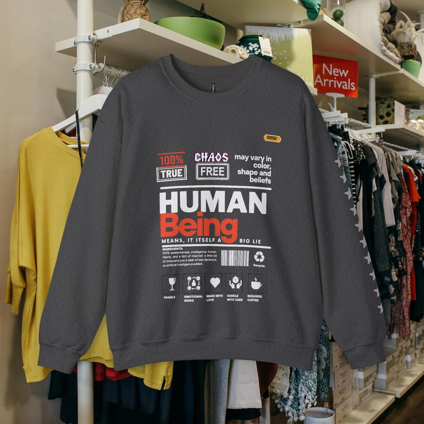 Unisex Heavy Blend™ Crewneck Sweatshirt_ N2 Series UHBCSS PT2WW019_ Limited Edition Pure Luxury By WesternWaves: