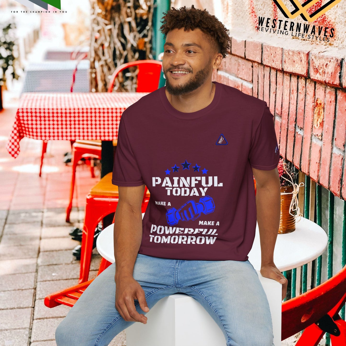 Unisex Softstyle T-Shirt_ N2+ Series SPW USSTS FT2WW008_ Redefine Relaxation Limited Edition by WesternWaves: