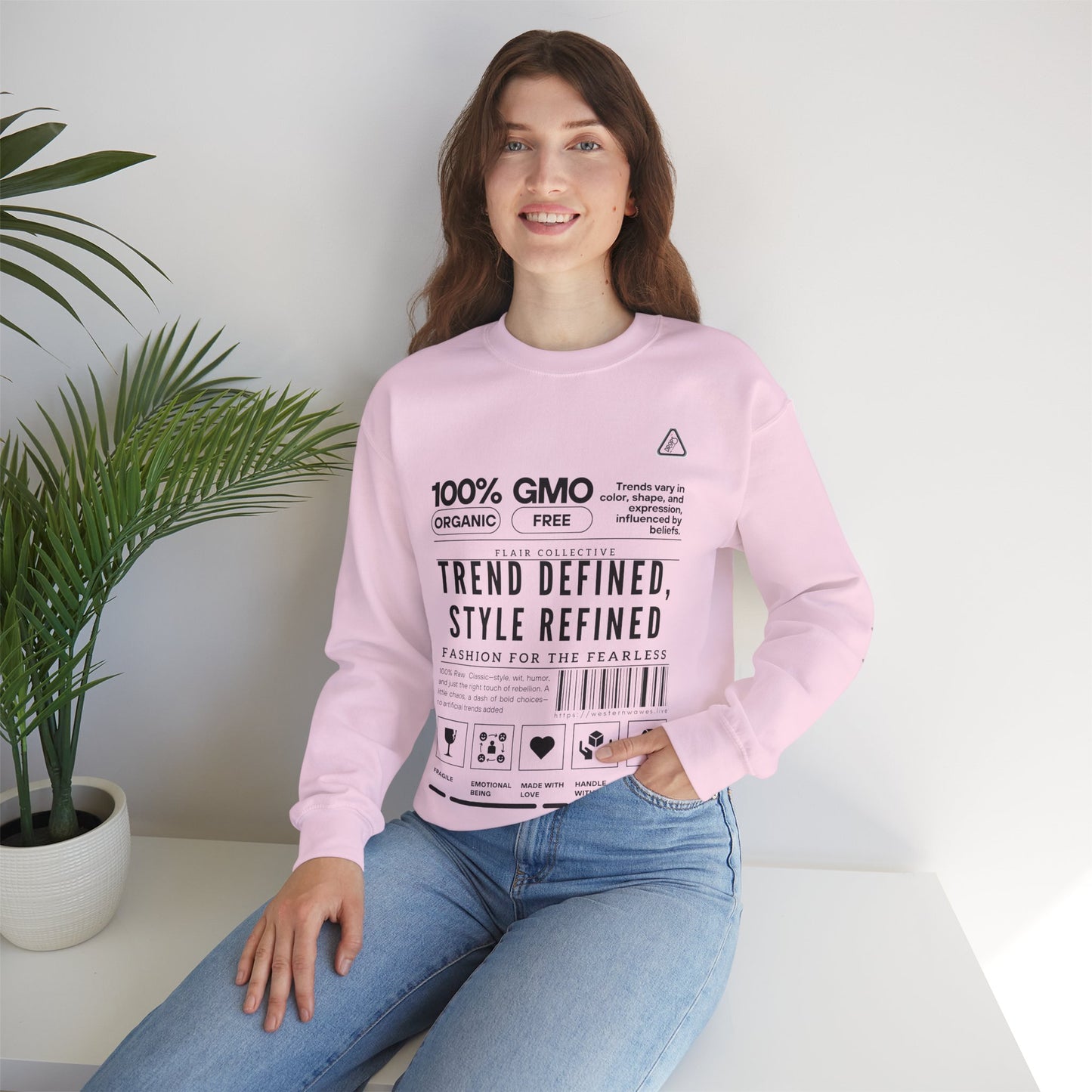 Unisex Heavy Blend™ Crewneck Sweatshirt_ N2 Series SPW UHBCSS PT2WW003_ Limited Edition 'DROPS' Brand Raw Classics by WesternWaves: