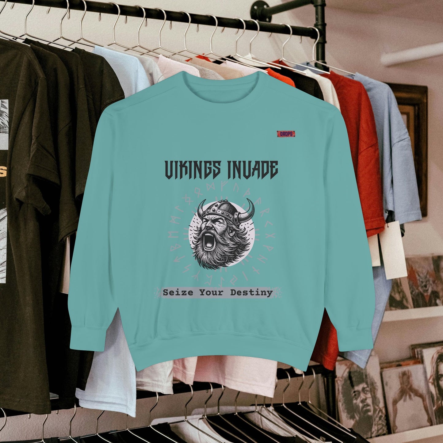 Unisex Garment-dyed Sweatshirt_ Series UWD 063_ Limited Edition Cozy Apparel for Adventurers by WesternWaves:
