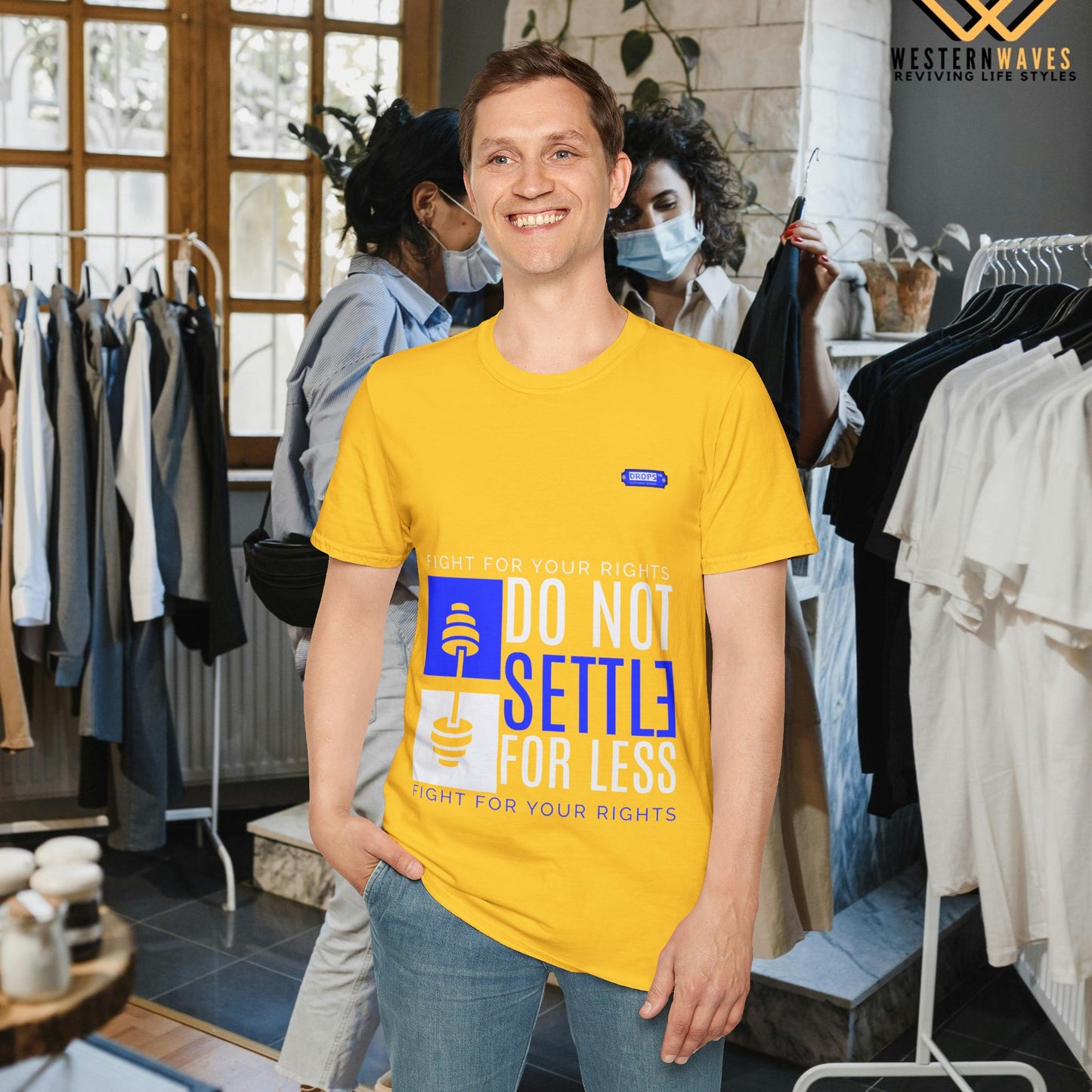 Unisex Softstyle T-Shirt_ N2 Series SPW USSTS FT2WW009_ Redefine Relaxation Limited Edition by WesternWaves: