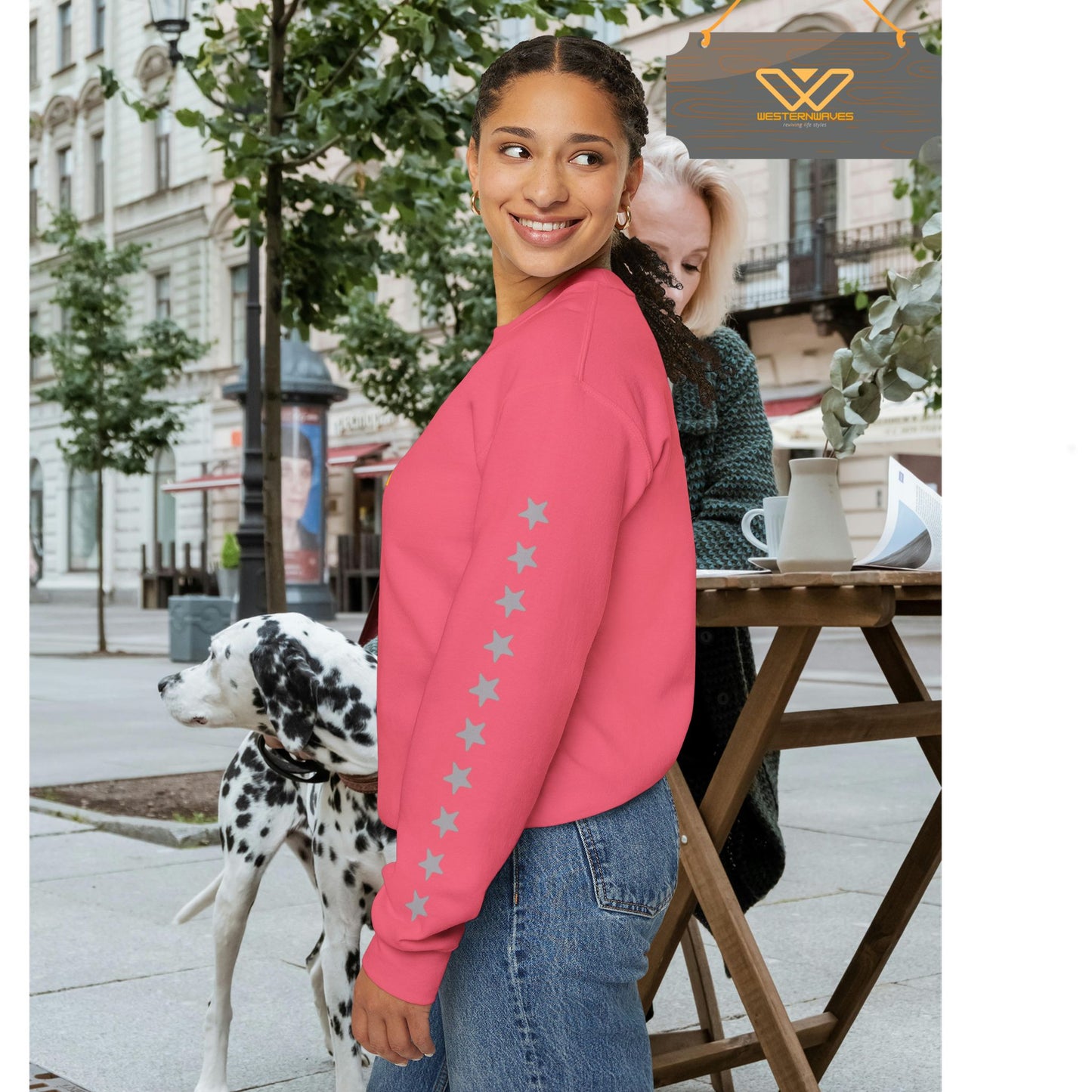 Unisex Heavy Blend™ Crewneck Sweatshirt_ N2 Series UHBCSS PT2WW004_ Limited Edition Pure Luxury by WesternWaves: