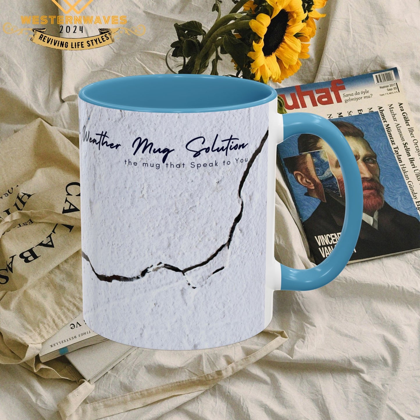 Accent Coffee Mug 11, 15oz_ N2 Series ACM11OZ PT2WW010_ Limited Edition Perfect Blend of Style by WesternWaves: