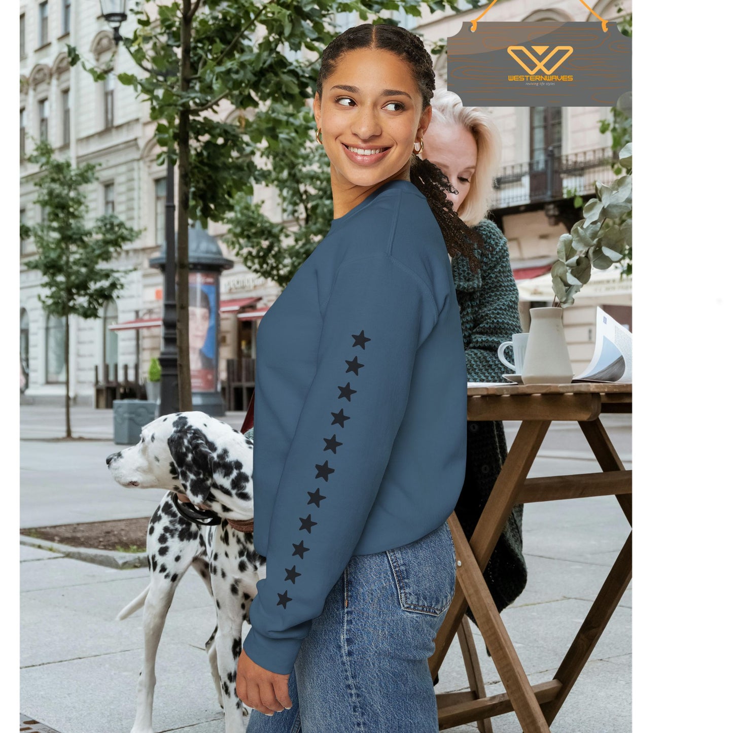 Unisex Heavy Blend™ Crewneck Sweatshirt_ N3+ Series UHBCSS PT2WW032_ Limited Edition Pure Luxury By WesternWaves: