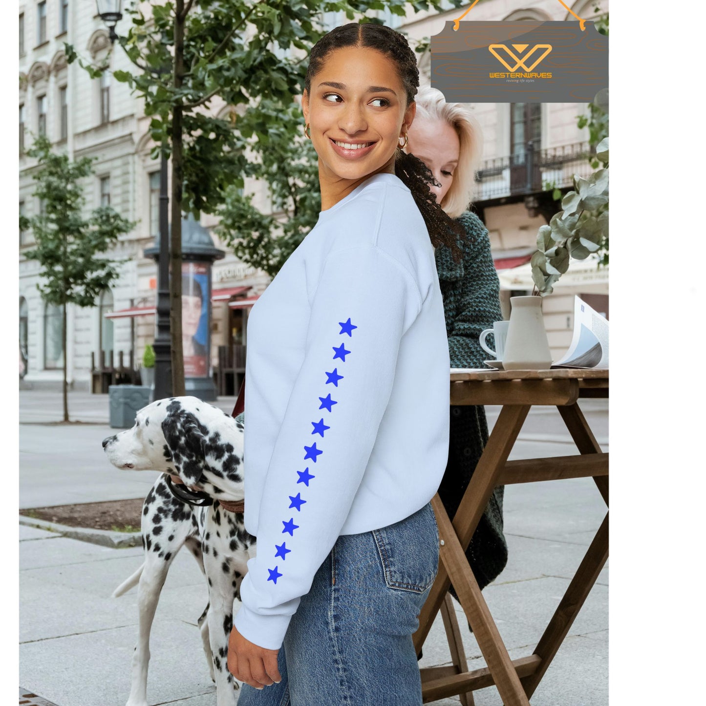 Unisex Heavy Blend™ Crewneck Sweatshirt_ N3+ Series UHBCSS PT2WW030_ Limited Edition Pure Luxury By WesternWaves: