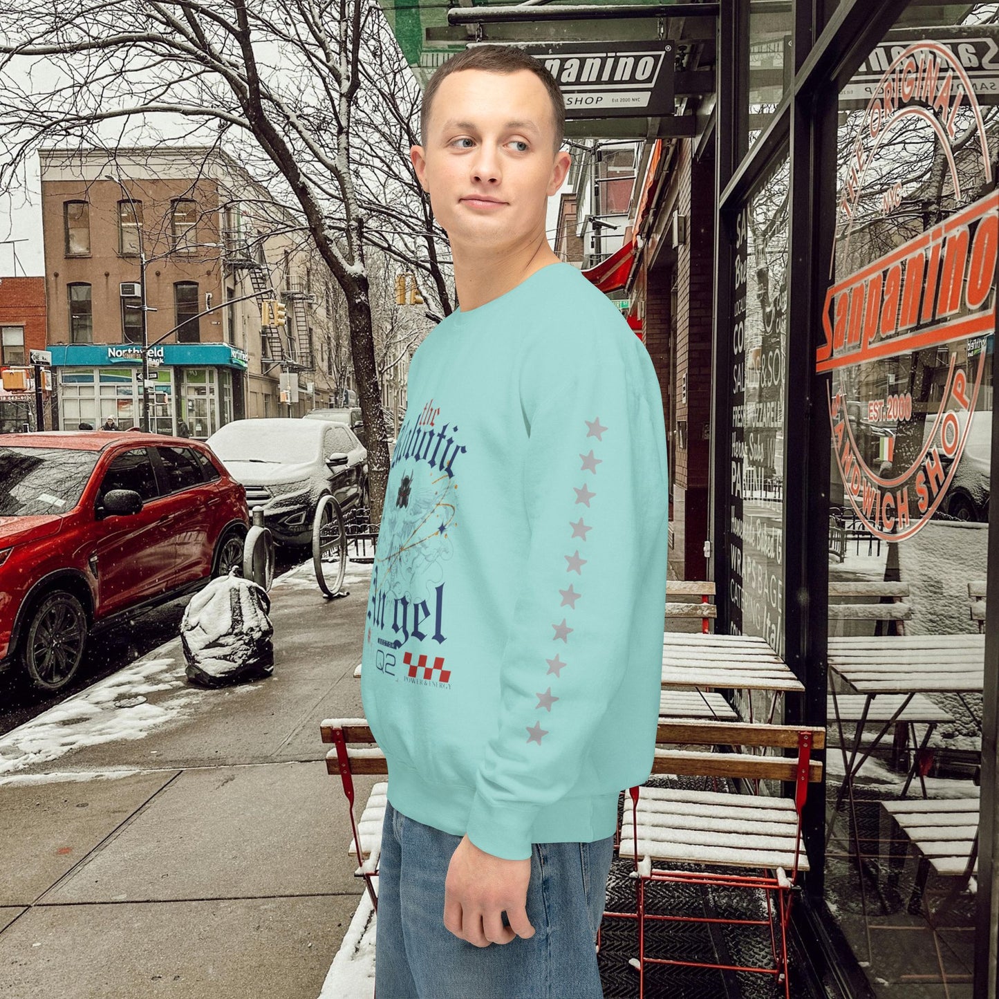 Unisex Lightweight Crewneck Sweatshirt_ N3+ Series ULWCSS PT2WW012_ Limited Edition Unparalleled Quality by WesternWaves: