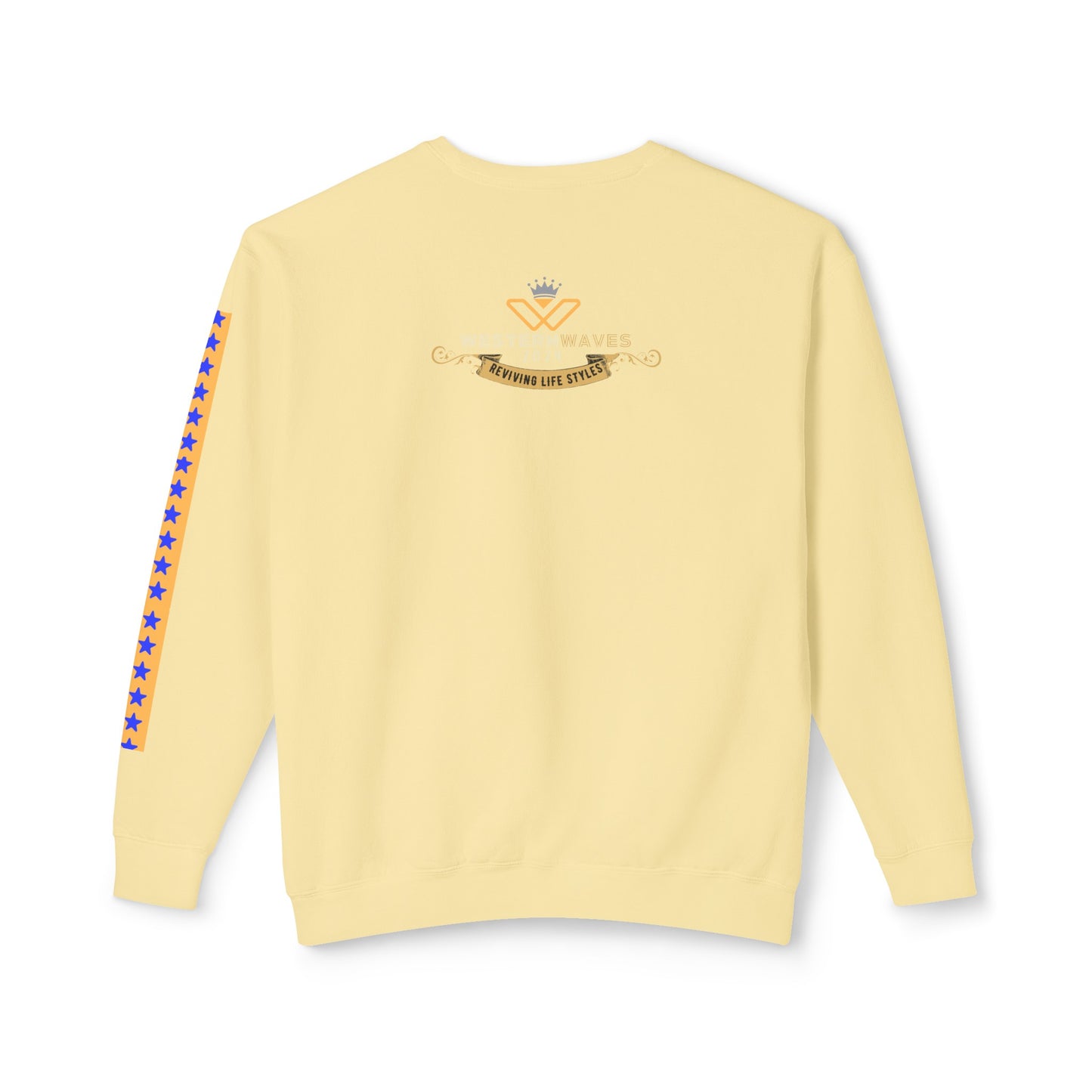 Unisex Lightweight Crewneck Sweatshirt_ N2+ Series ULWCSS PT2WW003_ Limited Edition Unparalleled Quality by WesternWaves: