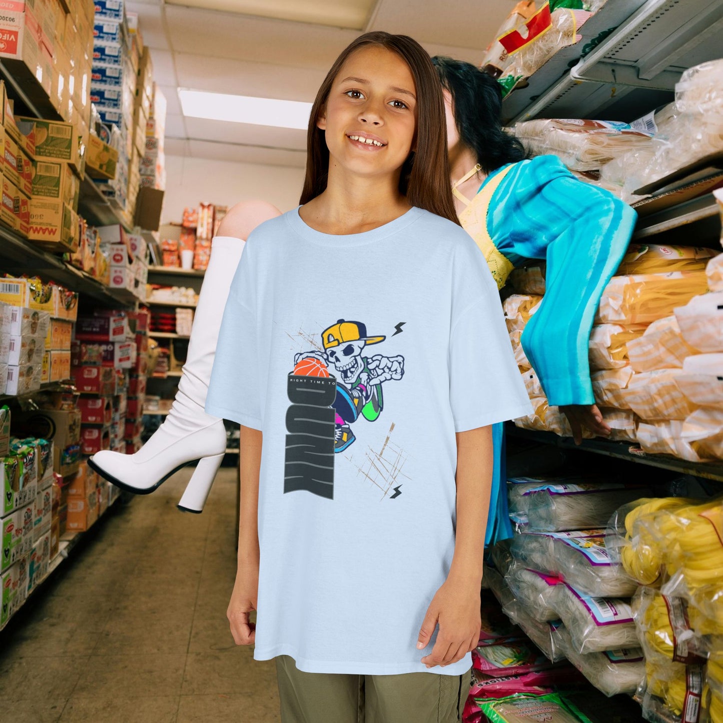 Kids Heavy Cotton™ Tee_ N2+ Series KHCT PT2WW008_ Limited Edition Durable Comfort for Every Adventure by WesternWaves:
