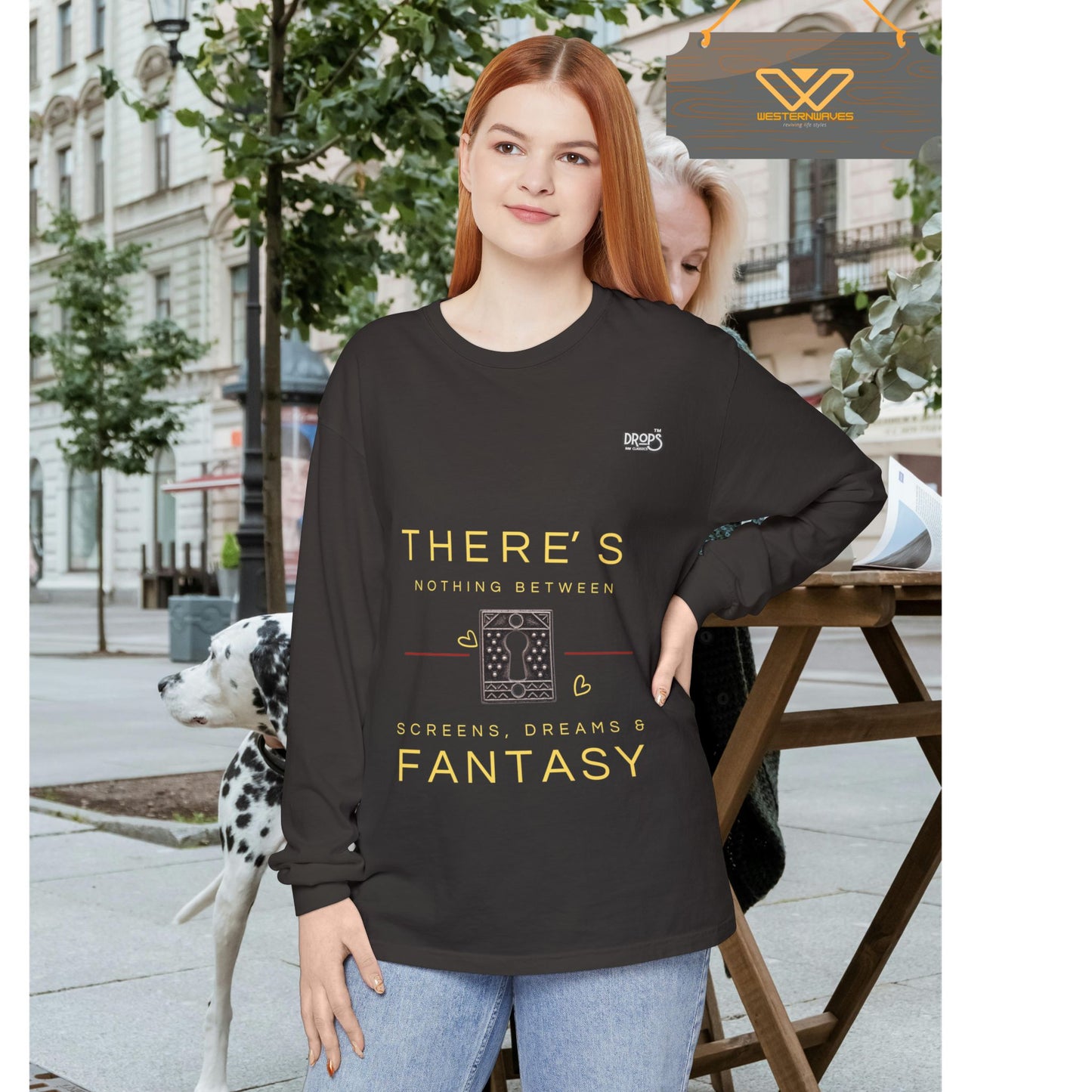 Unisex Long Sleeve T-Shirt_ N7+ Series USLSTSHIRT PT2WW001_ Limited Edition Trendy Vibes by WesternWaves: