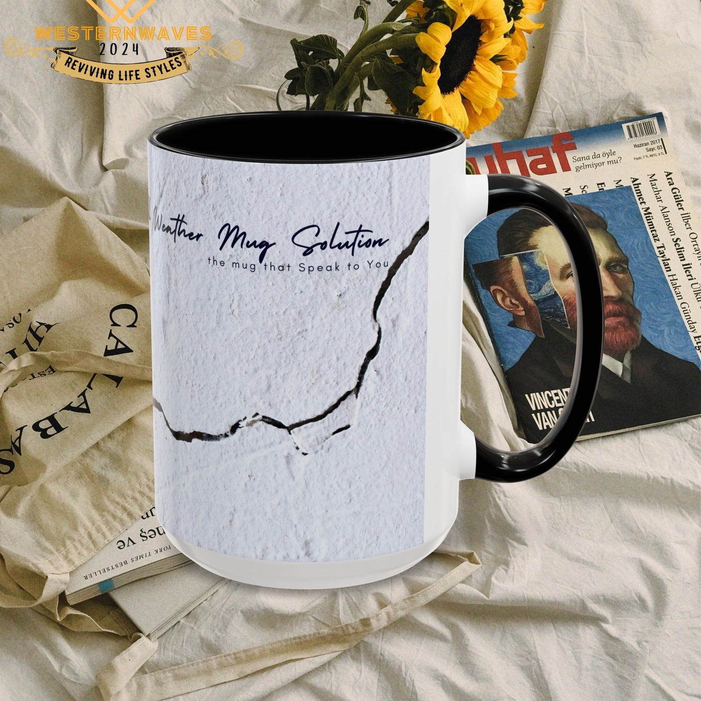 Accent Coffee Mug 11, 15oz_ N2 Series ACM11OZ PT2WW010_ Limited Edition Perfect Blend of Style by WesternWaves:
