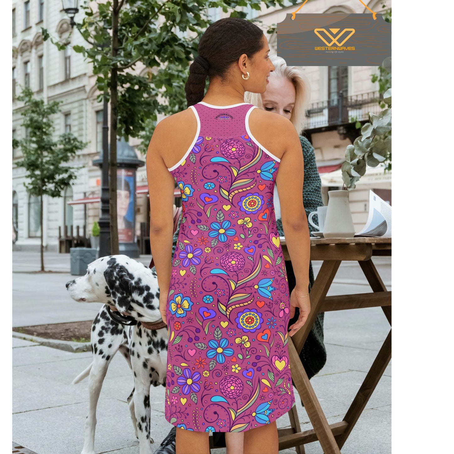Women's Racerback Dress (AOP)_ N Series WRBD(AOP) PT2WW002_ Ultimate Comfort Limited Edition by WesternWaves: