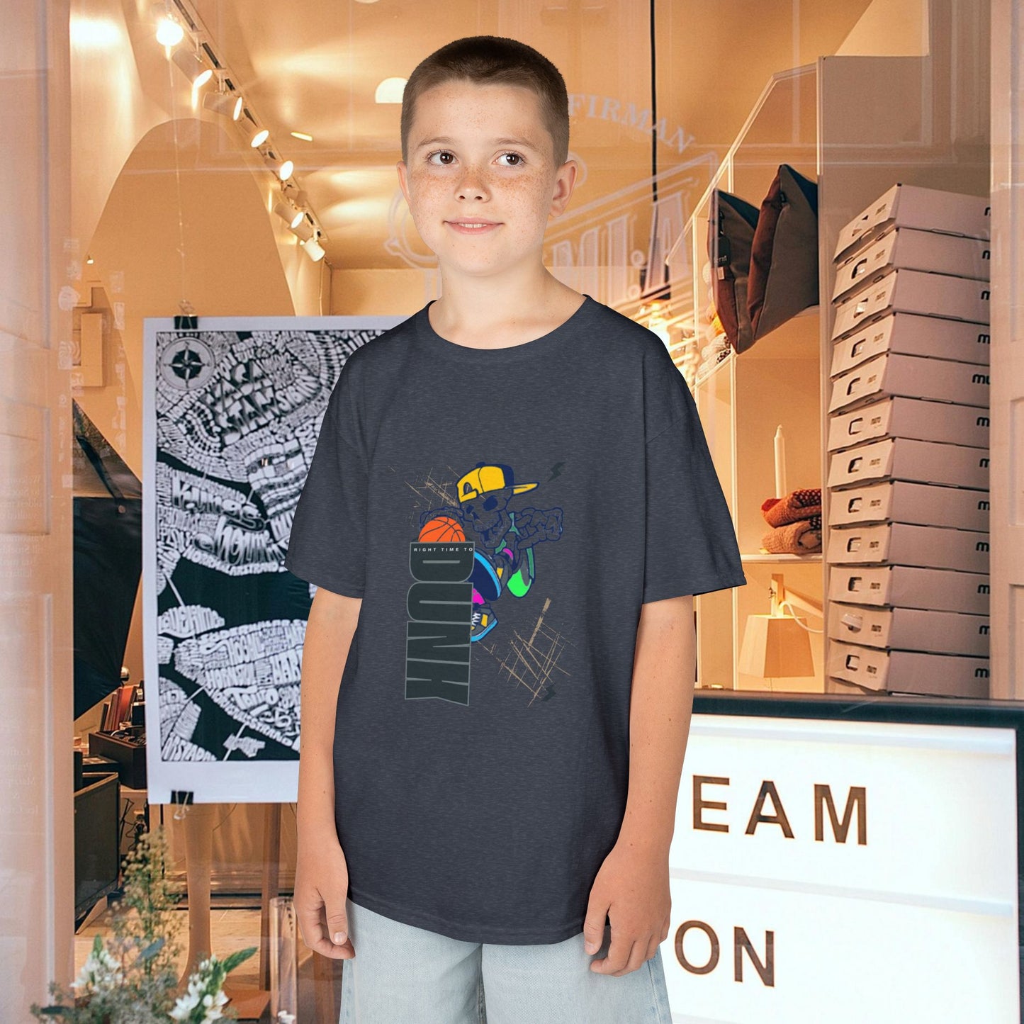 Kids Heavy Cotton™ Tee_ N2+ Series KHCT PT2WW008_ Limited Edition Durable Comfort for Every Adventure by WesternWaves: