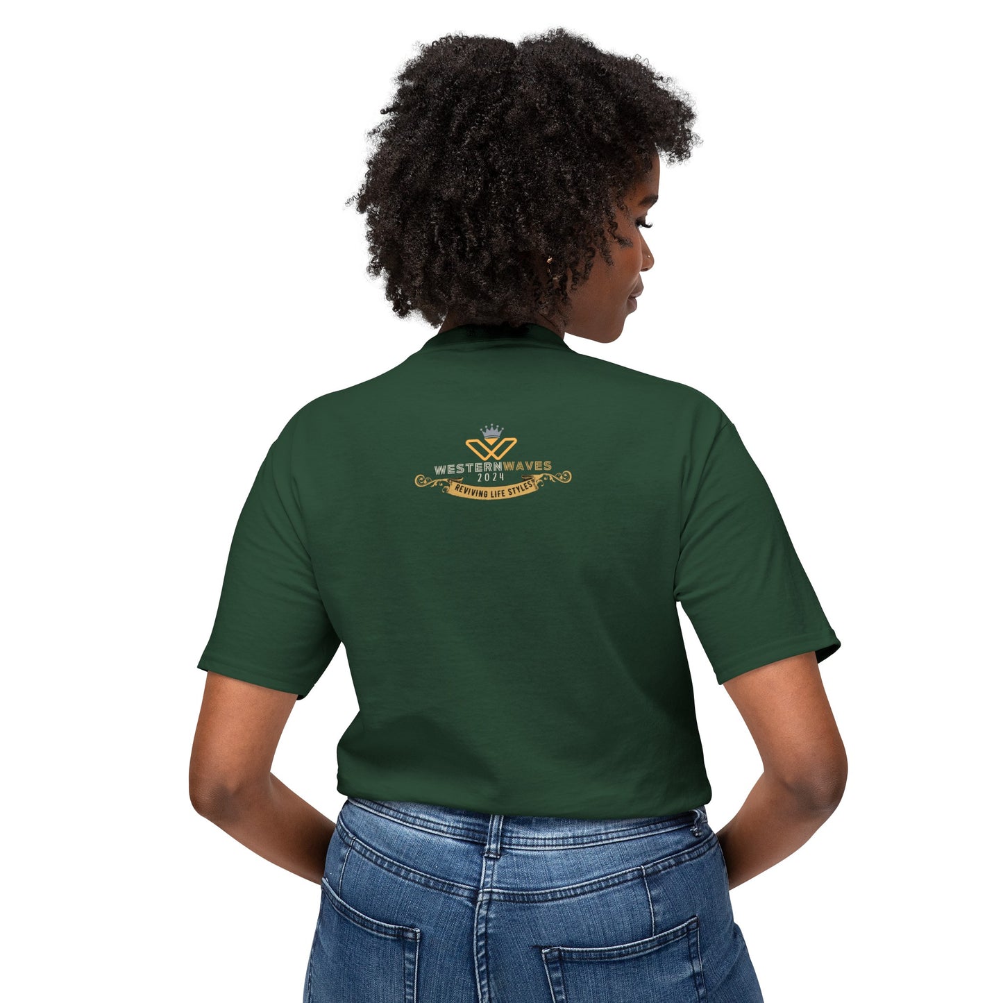 Unisex HD Cotton™ T-shirt_ N+ Series USHDCTS PT2WW002_ Limited Edition Unisex HD Cotton™ T-shirt by WesternWaves