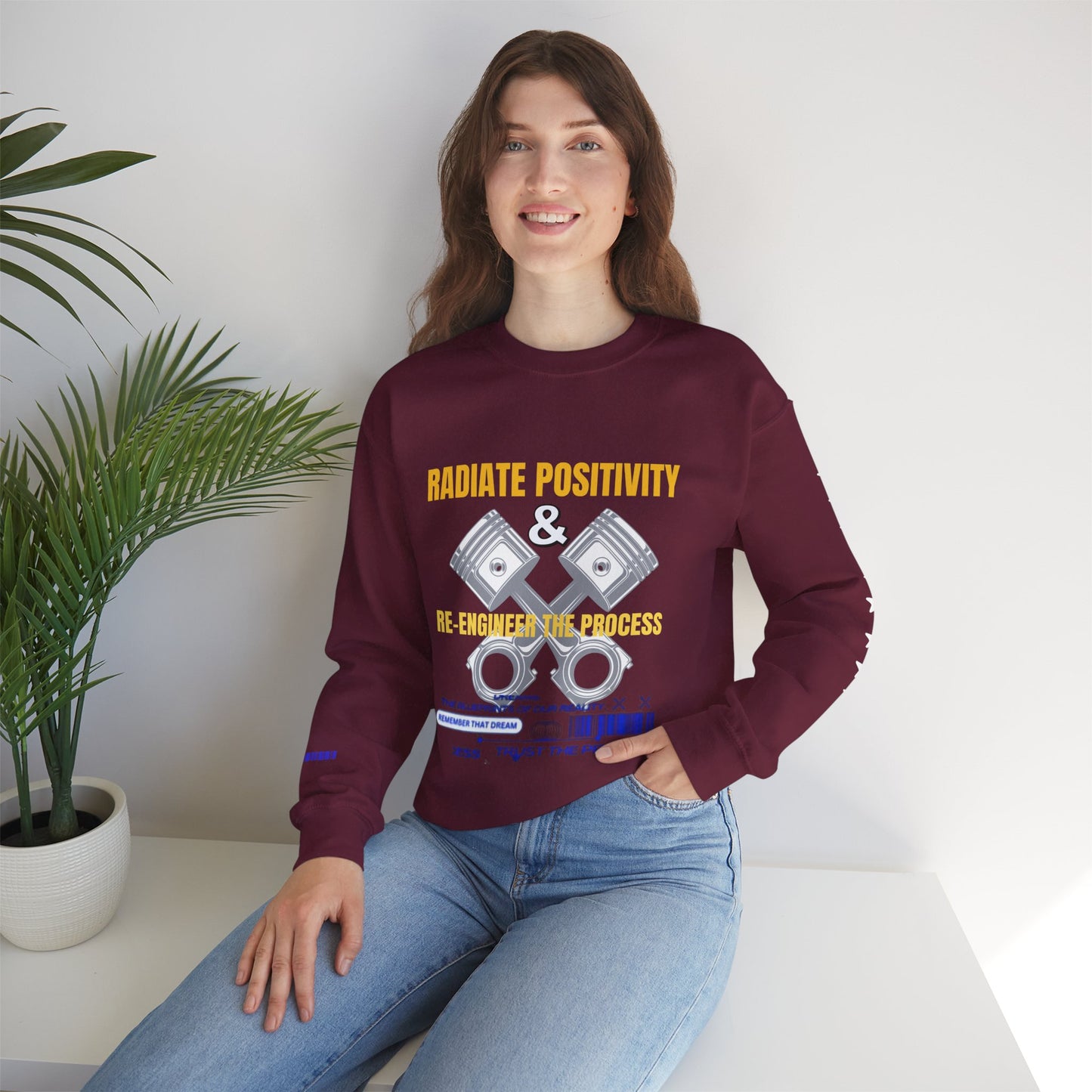 Unisex Heavy Blend™ Crewneck Sweatshirt_ N3+ Series UHBCSS PT2WW005_ Limited Edition Pure Luxury By WesternWaves: