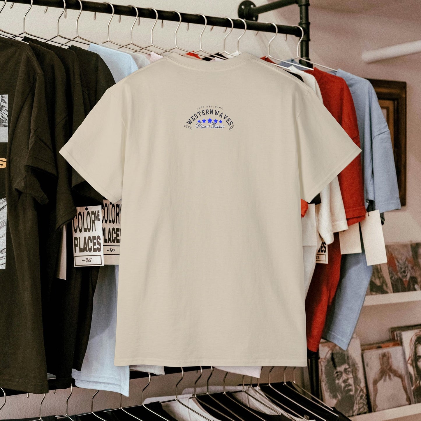 Unisex Ultra Cotton Tee_ Classic Comfort Unleashed_ N2+ Series USUCTEE PT2WW006_ Limited Edition Maximum Comfort & Style by WesternWaves: