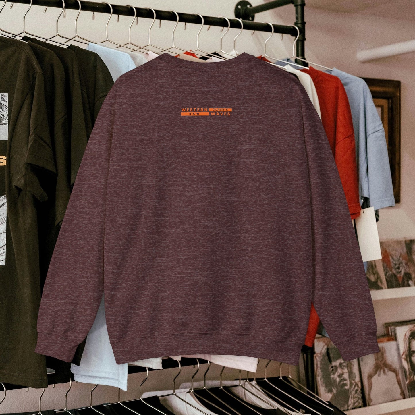 Unisex Heavy Blend™ Crewneck Sweatshirt_ N2 Series UHBCSS PT2WW007_ Limited Edition Pure Luxury for Every Occasion by WesternWaves: